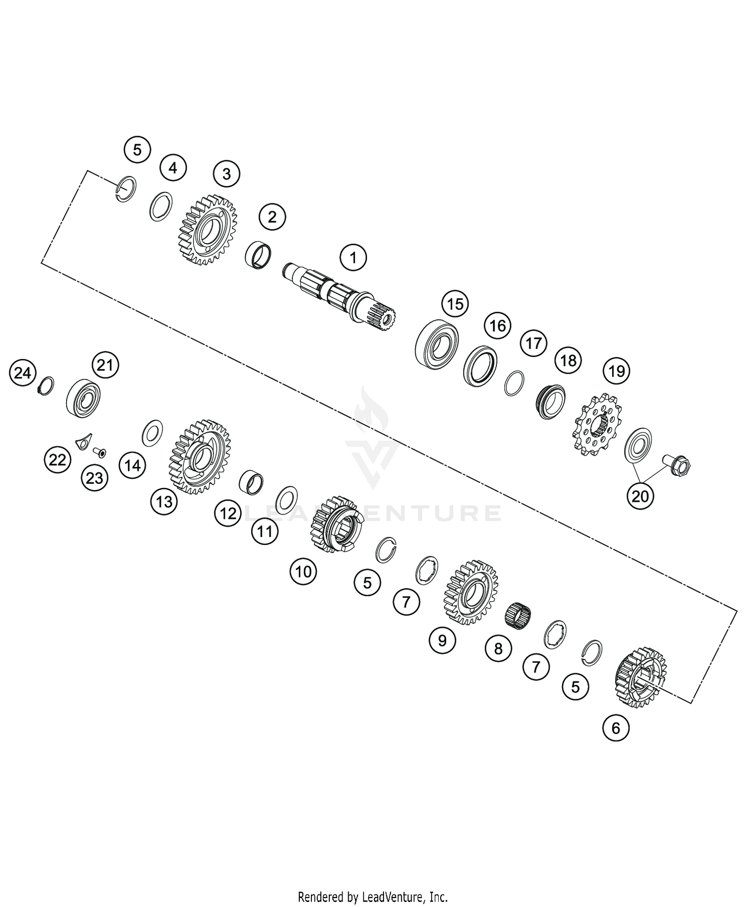 TRANSMISSION II - COUNTERSHAFT