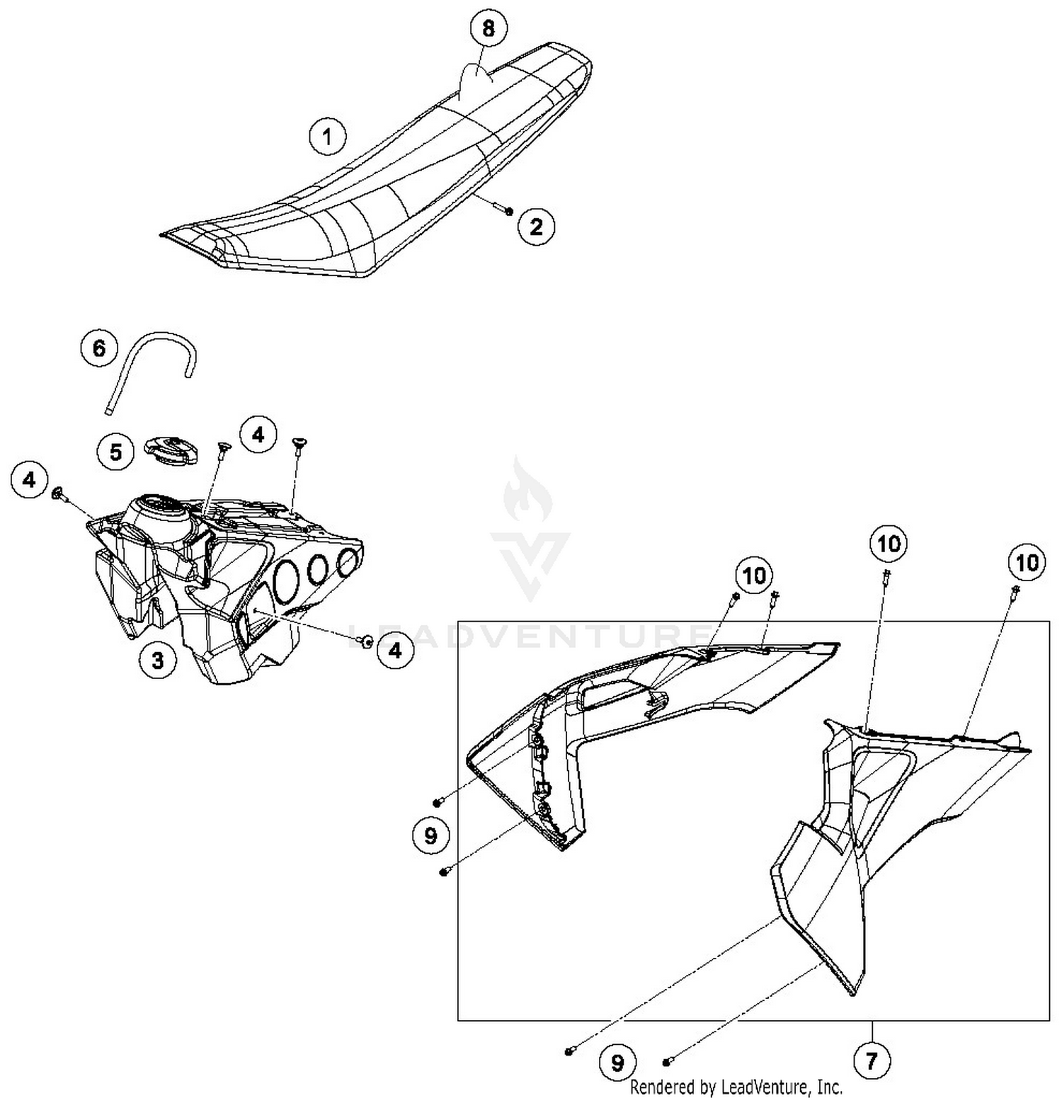 TANK, SEAT