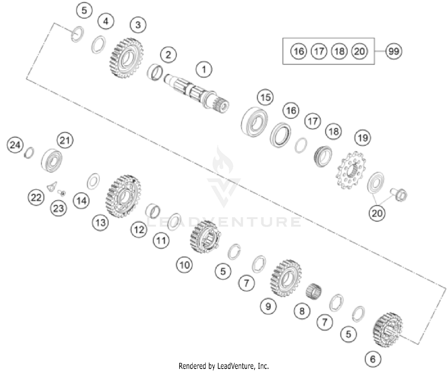 TRANSMISSION II - COUNTERSHAFT