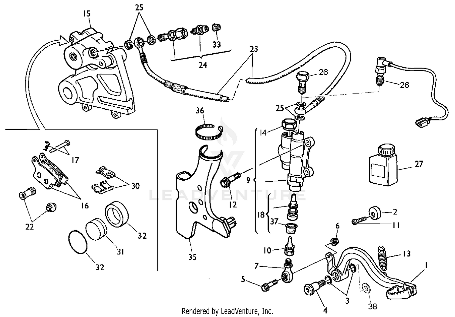 Rear Hydraulic Brake