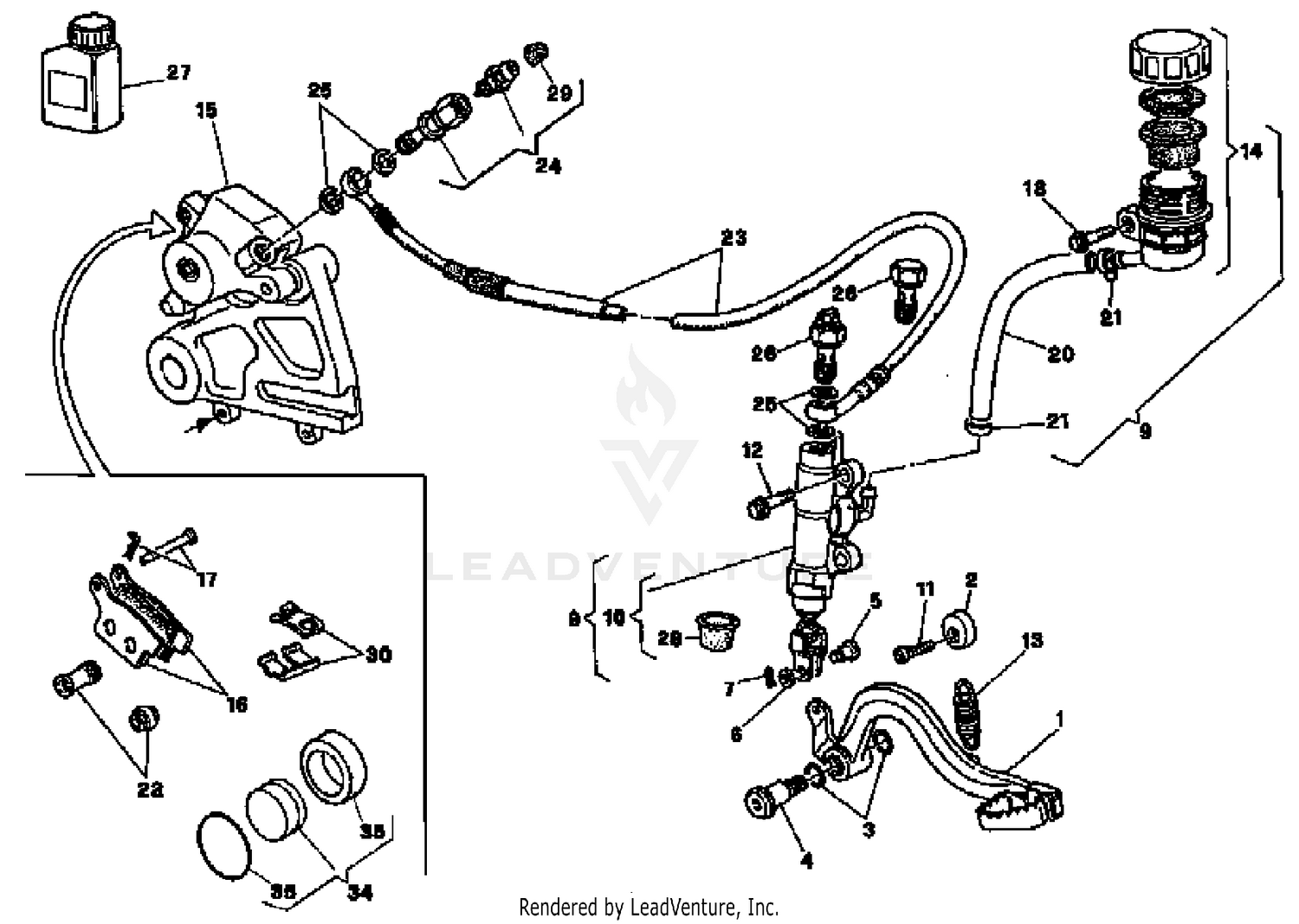Rear Hydraulic Brake