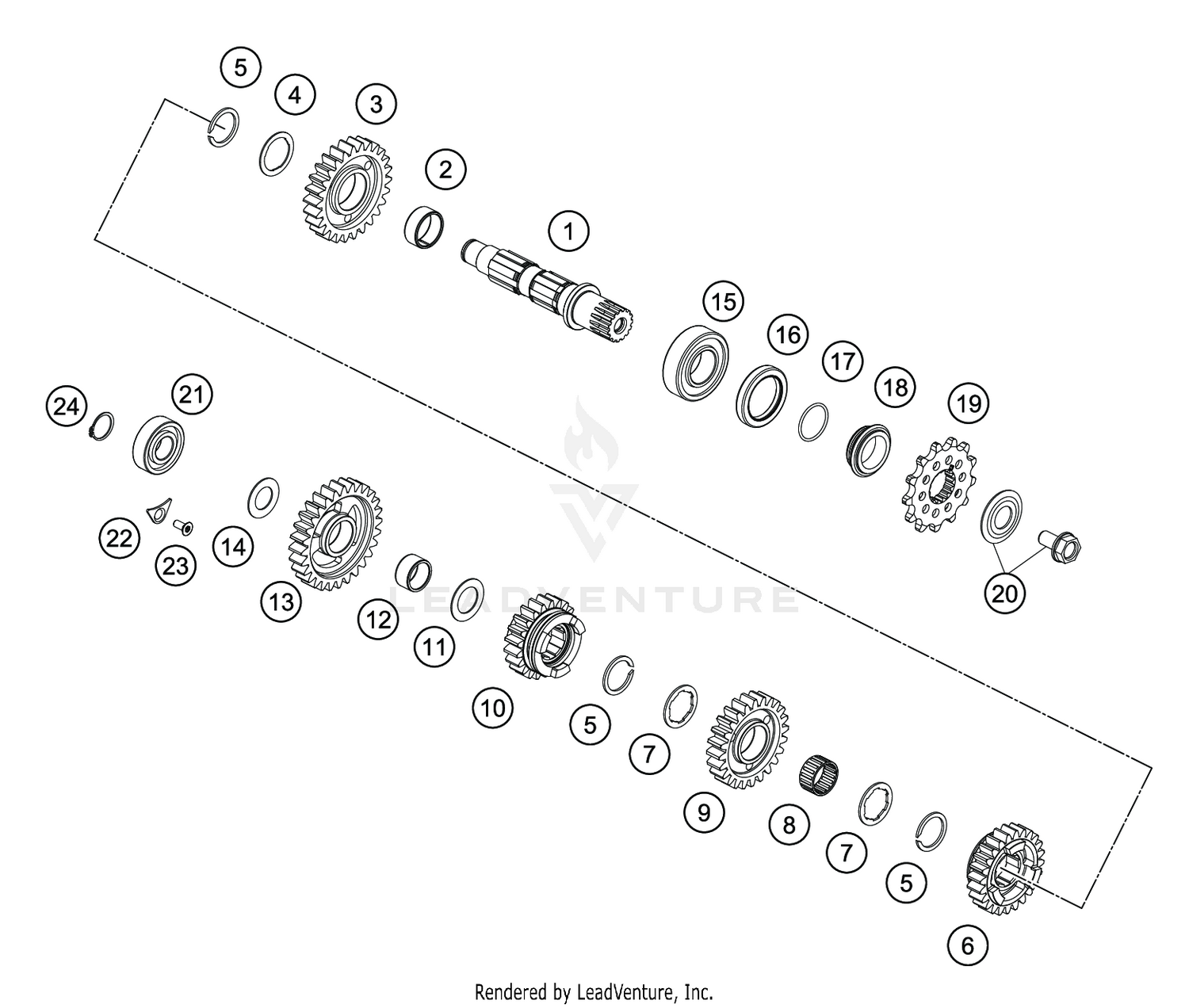 TRANSMISSION II - COUNTERSHAFT