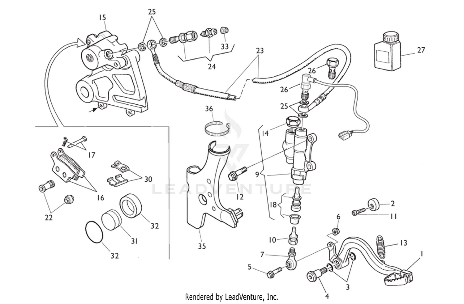 Rear Hydraulic Brake