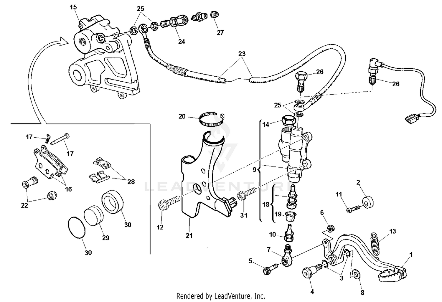 Rear Hydraulic Brake