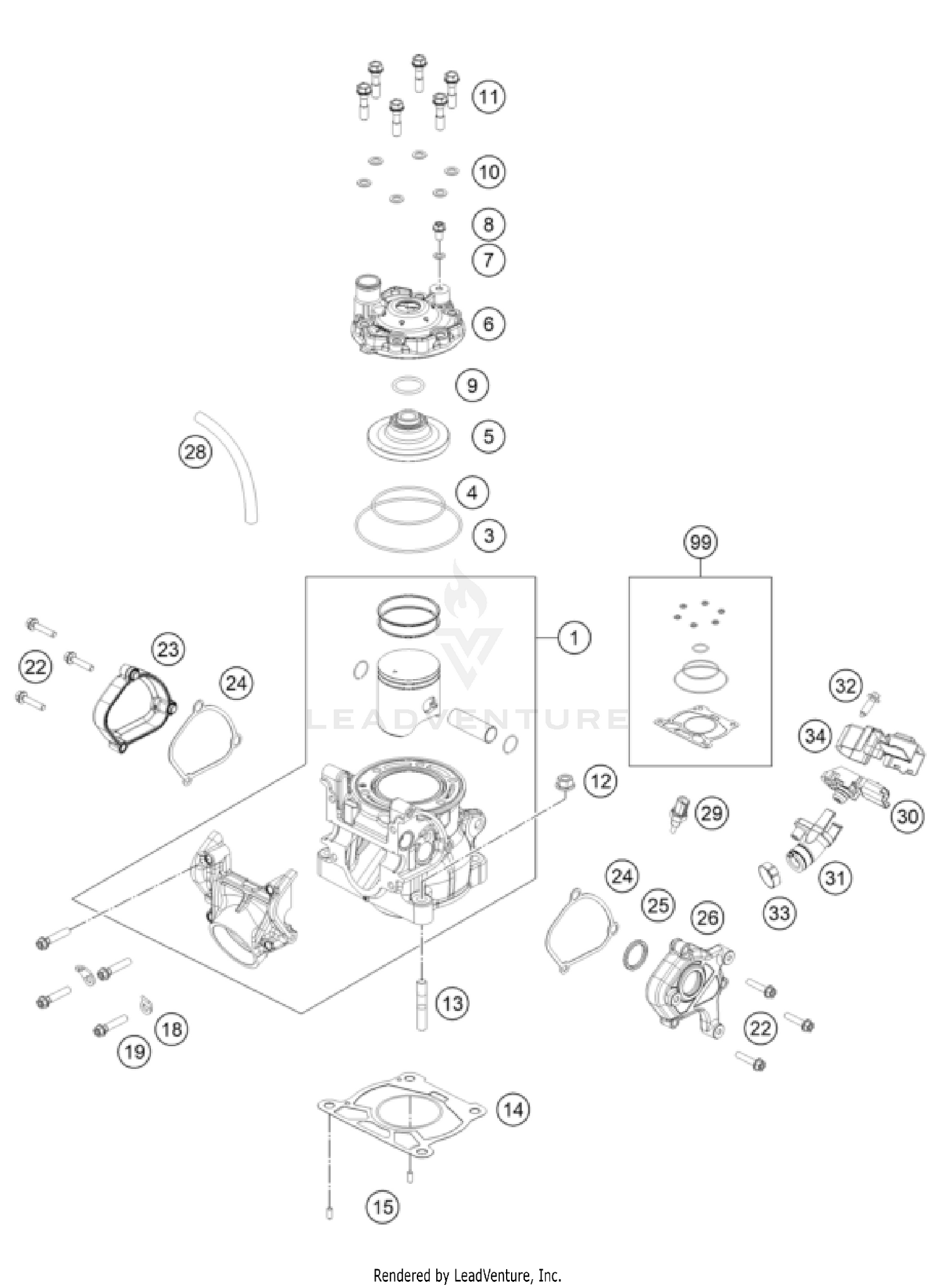 CYLINDER, CYLINDER HEAD