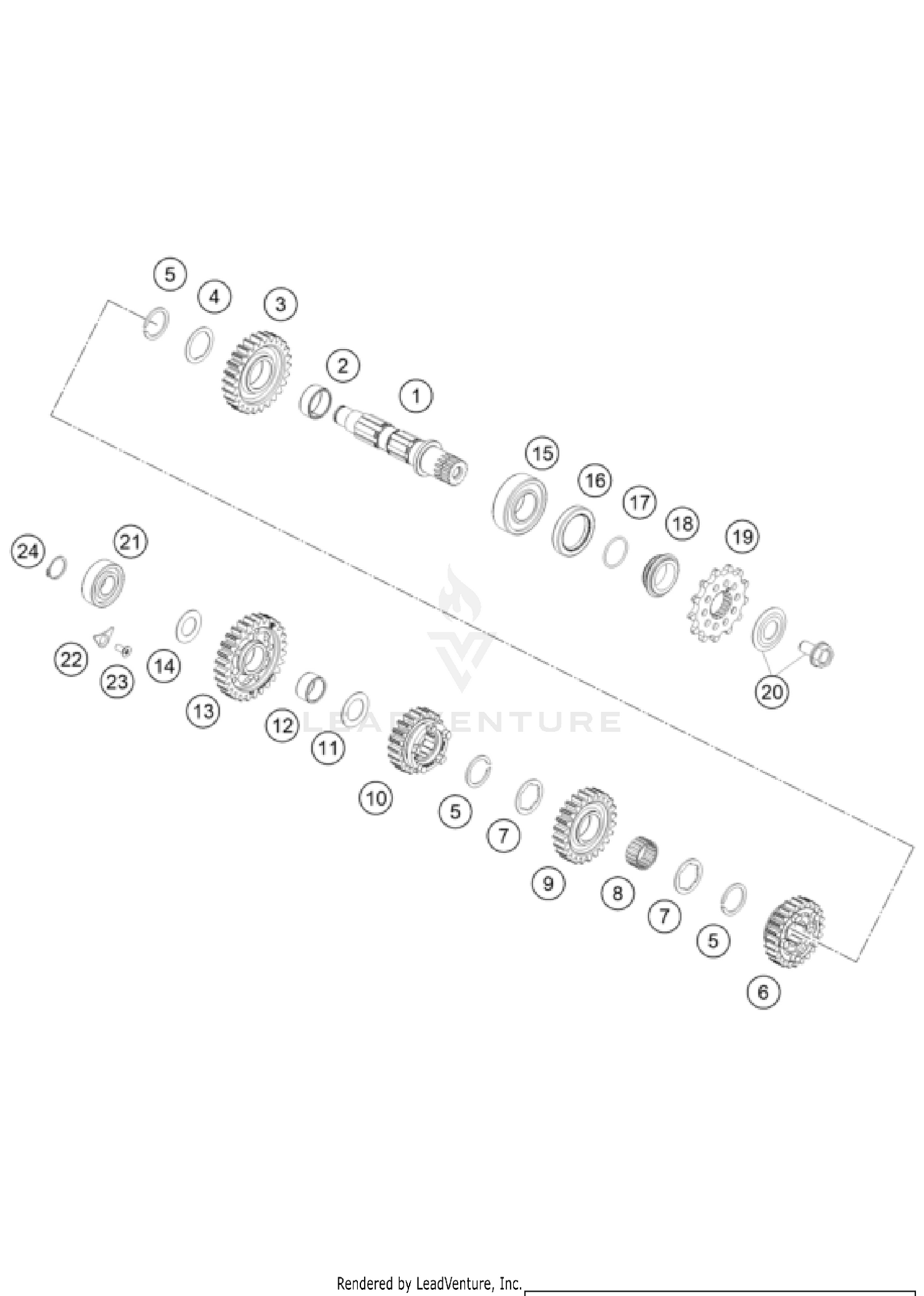TRANSMISSION II - COUNTERSHAFT