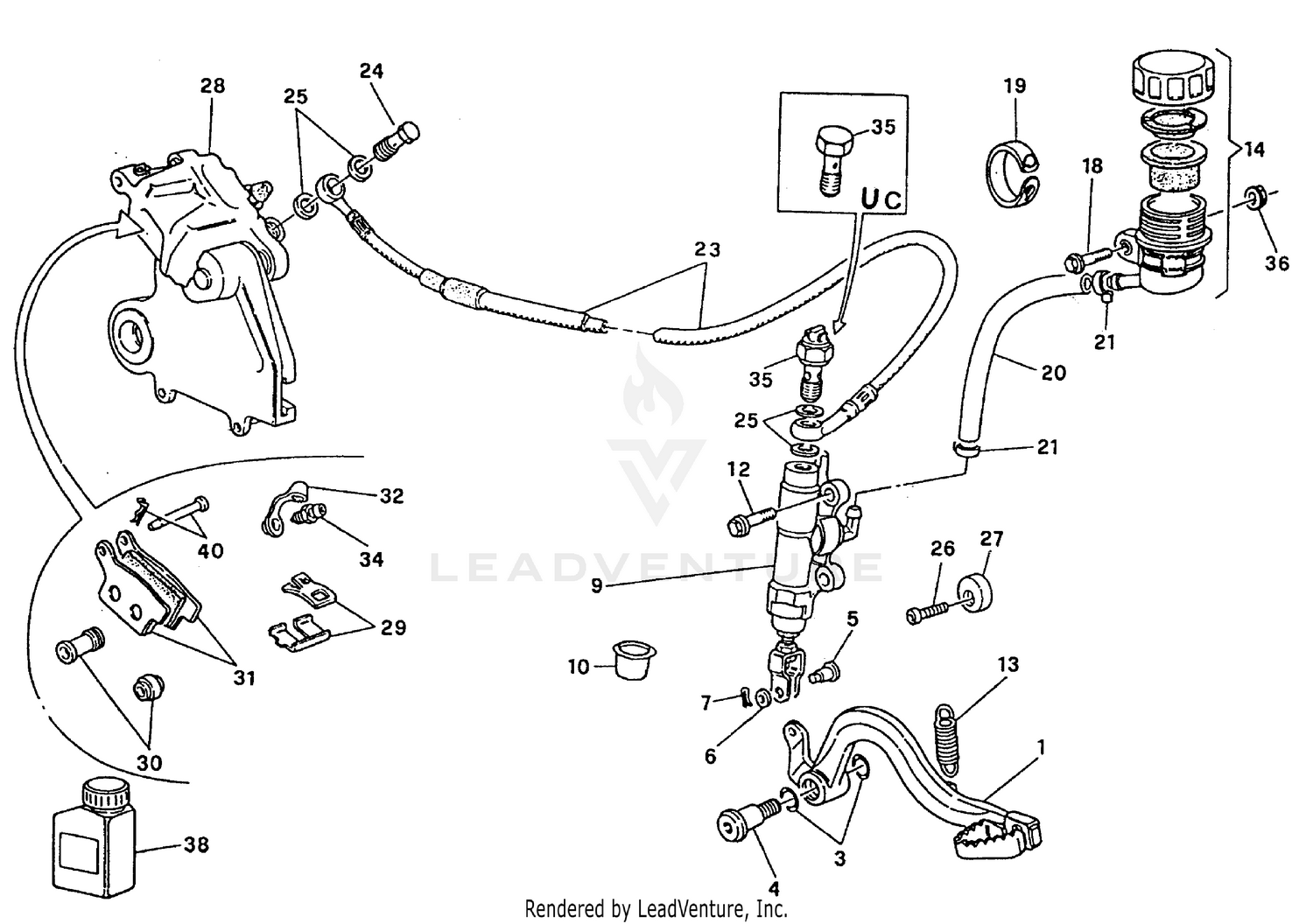Rear Hydraulic Brake