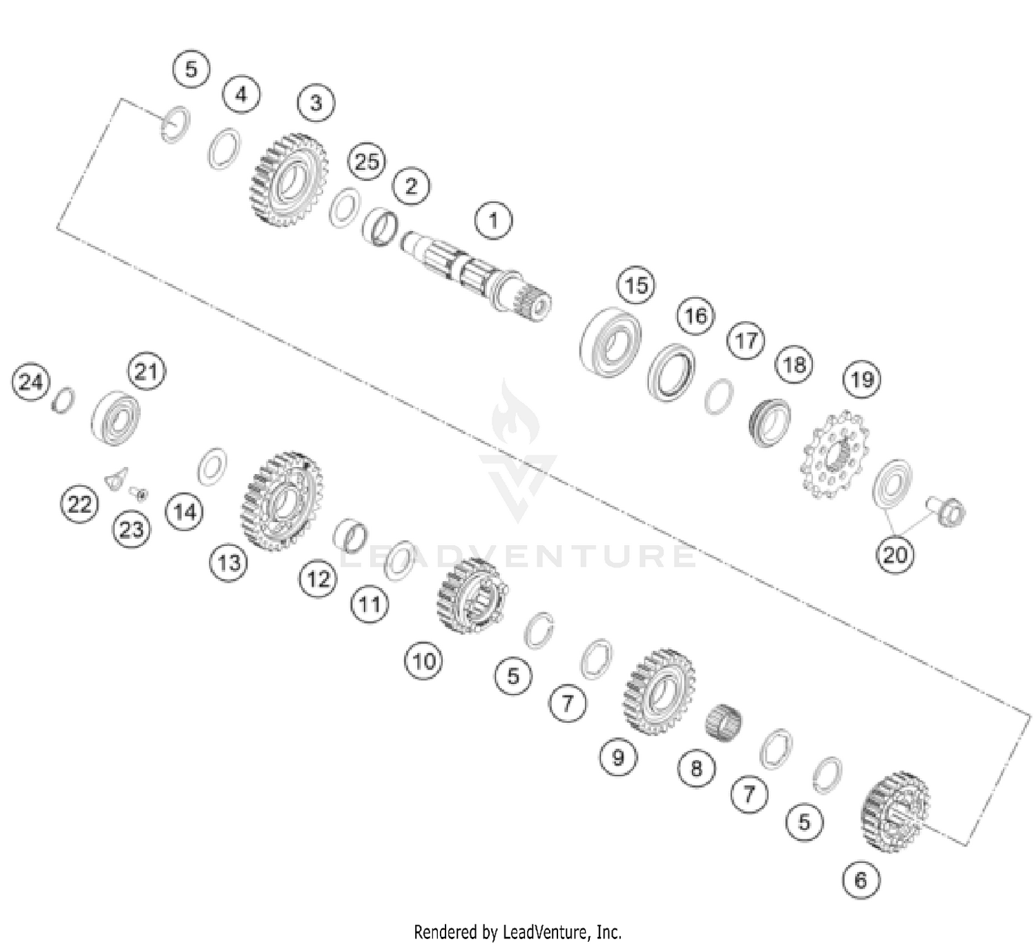 TRANSMISSION II - COUNTERSHAFT