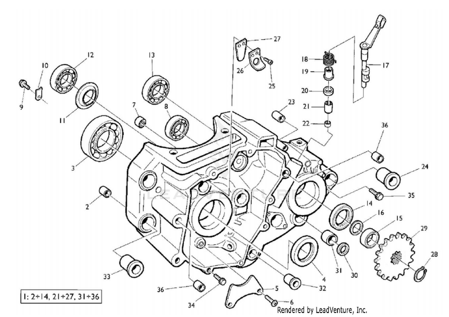 L.H. Half Crankcase