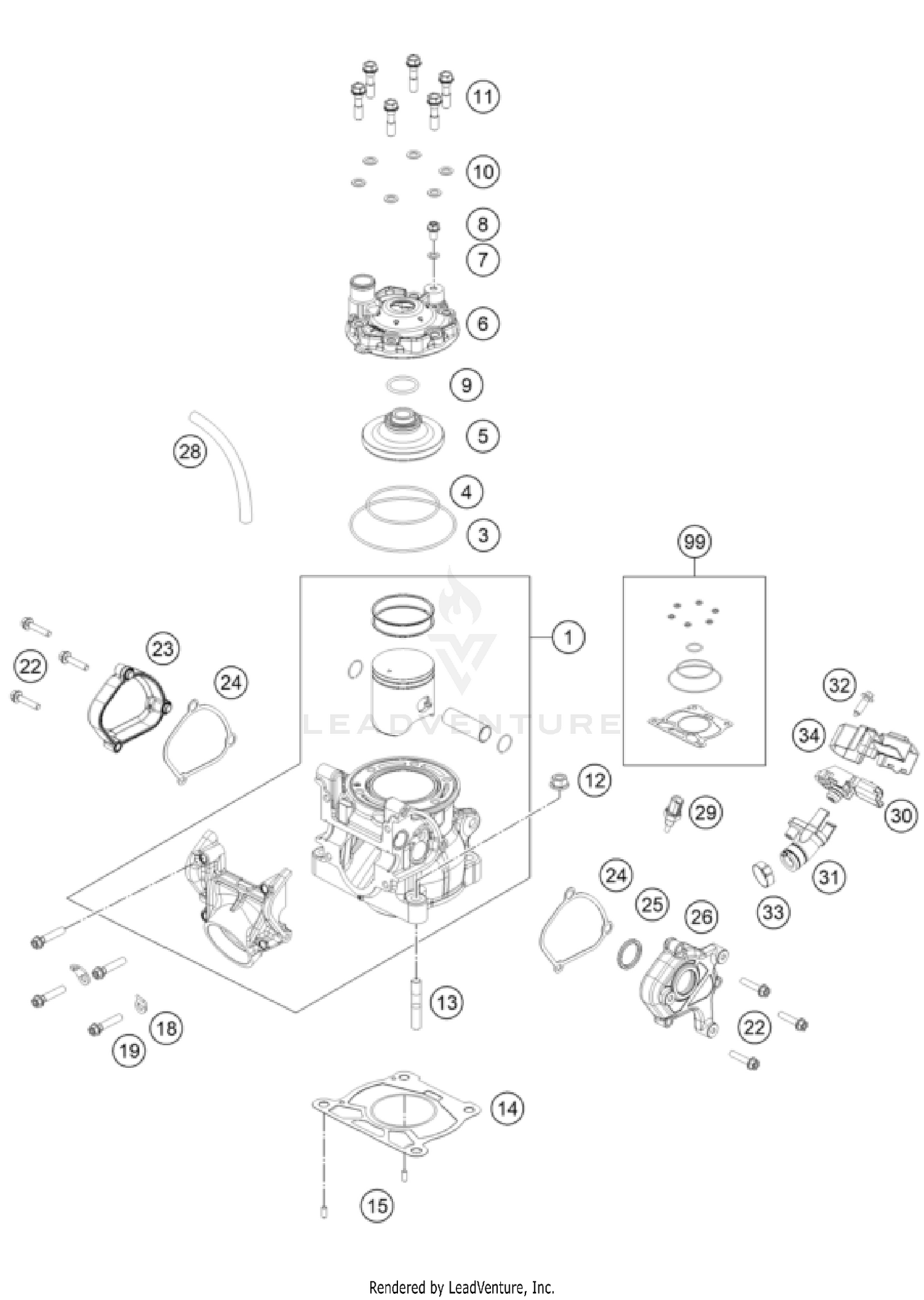 CYLINDER, CYLINDER HEAD
