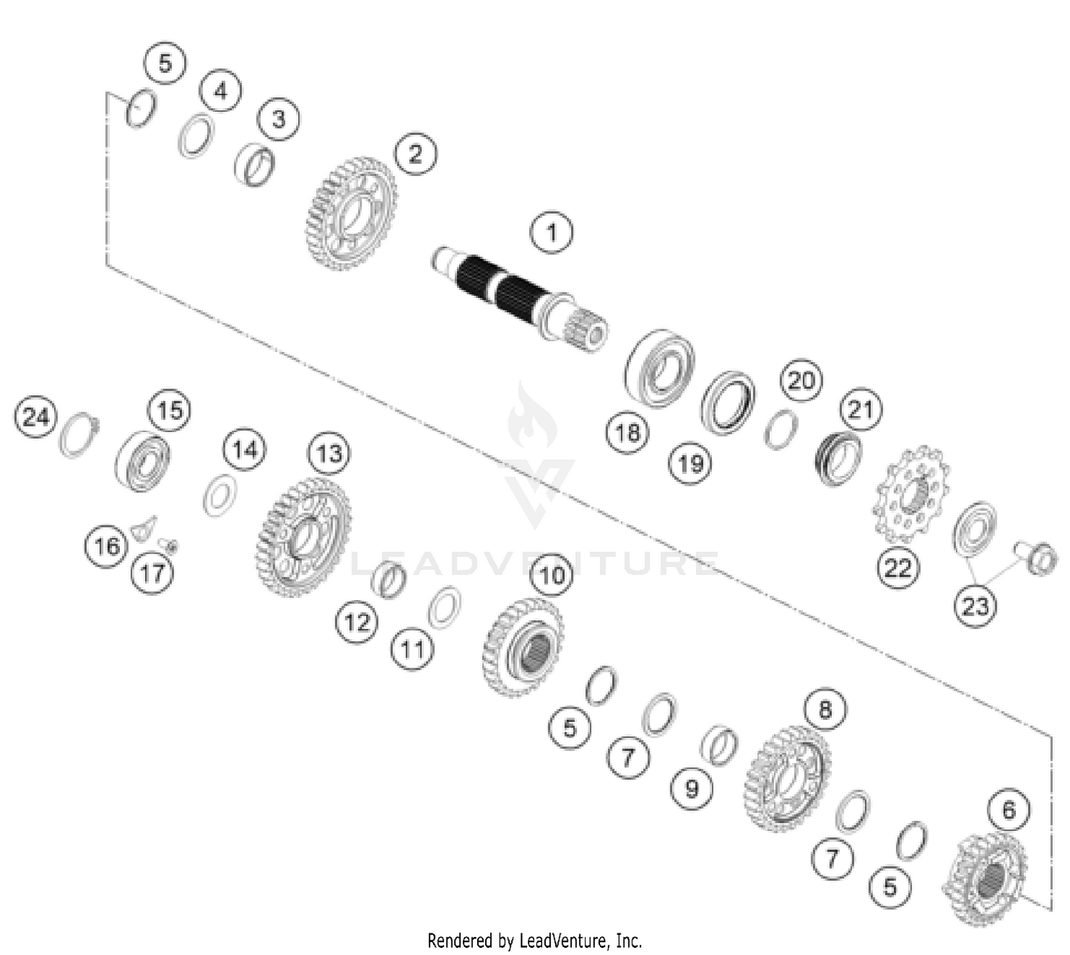 TRANSMISSION II - COUNTERSHAFT