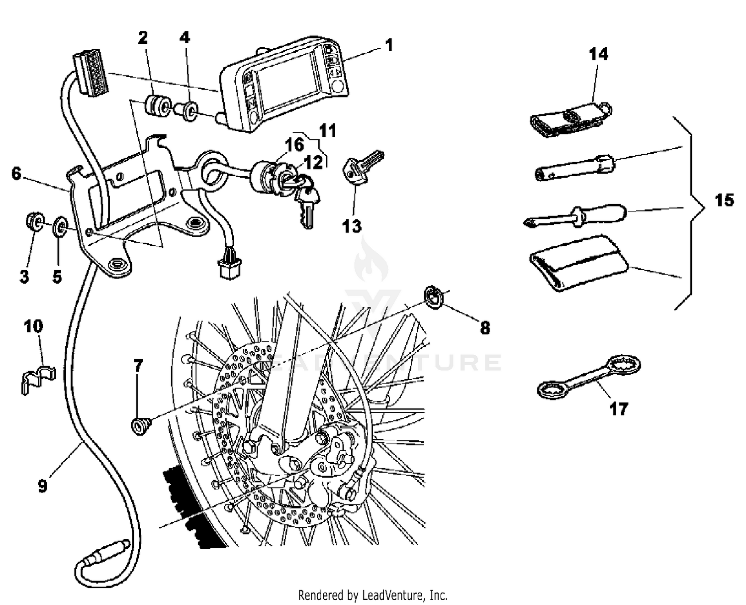 Speedometer, Tools Bag