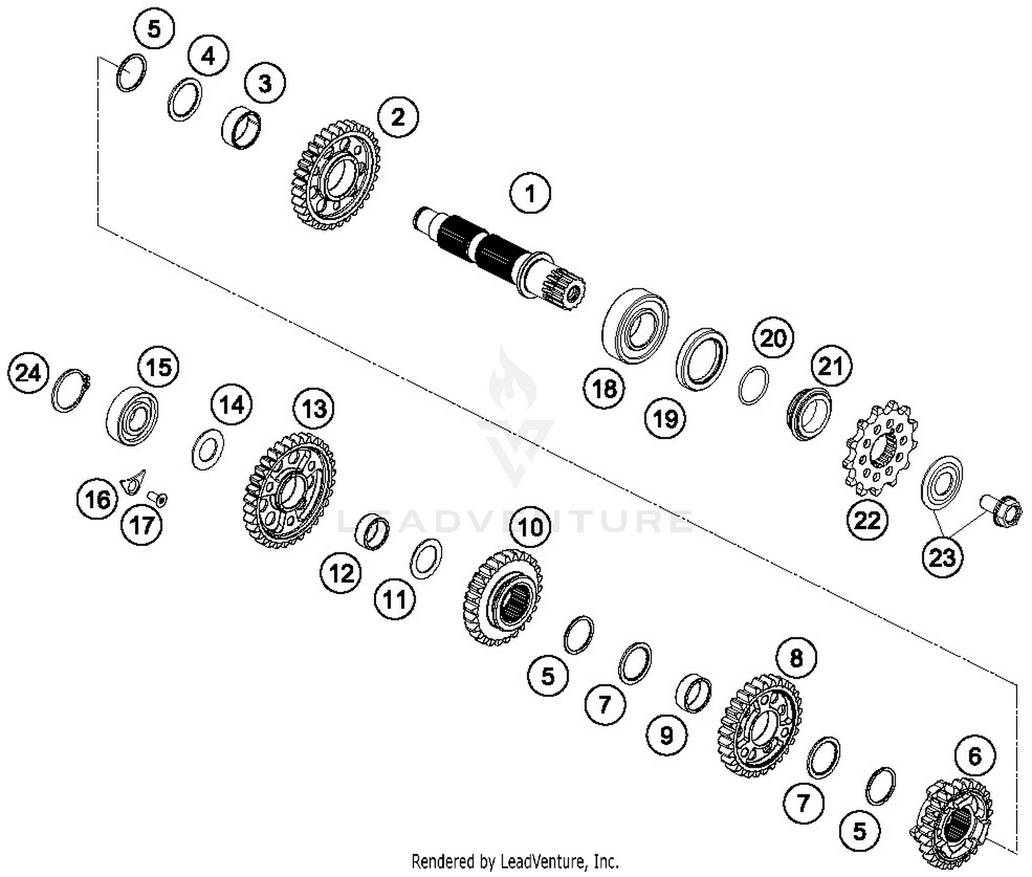 TRANSMISSION II - COUNTERSHAFT