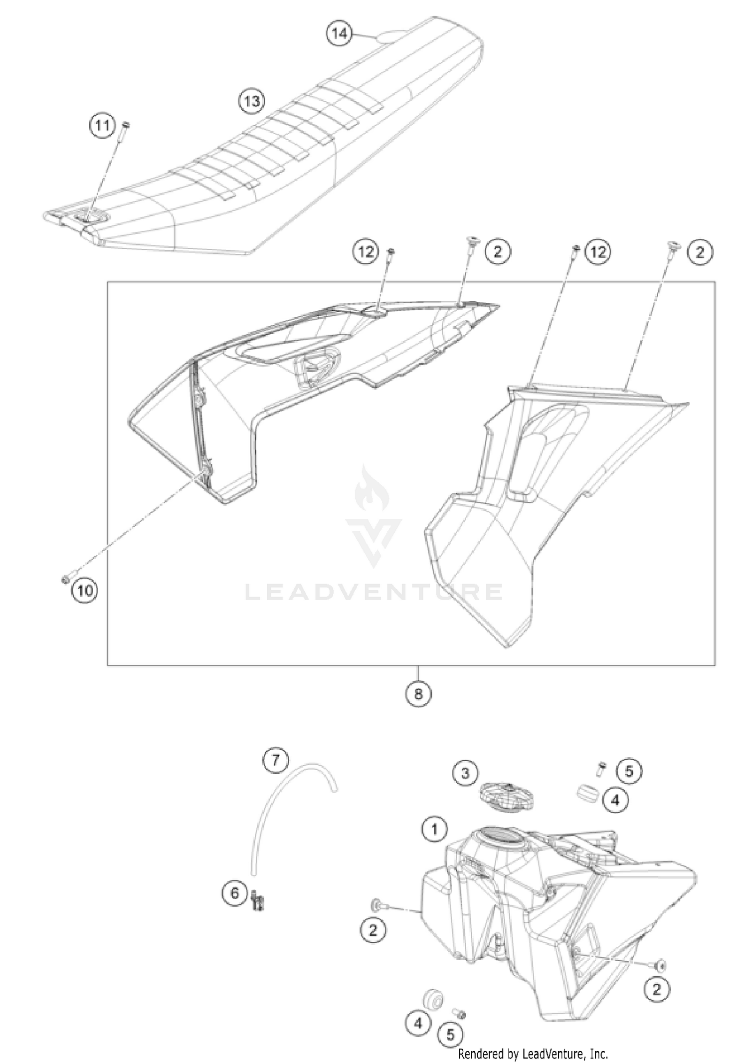TANK, SEAT