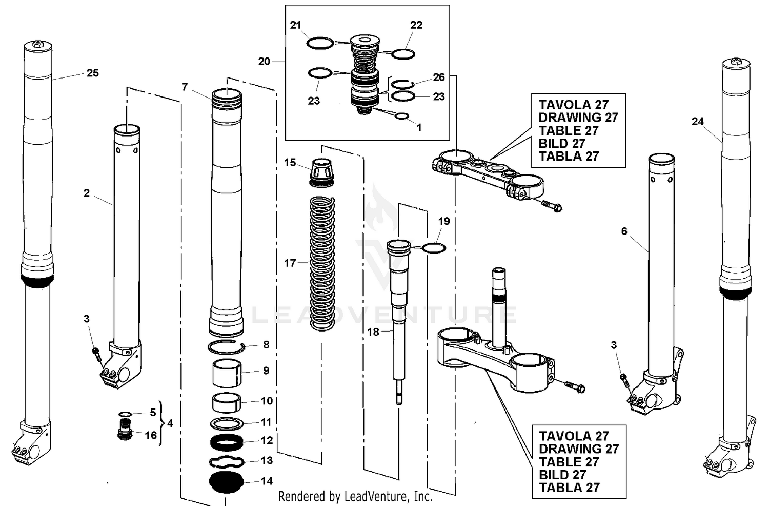Front Fork Assembly 2/2