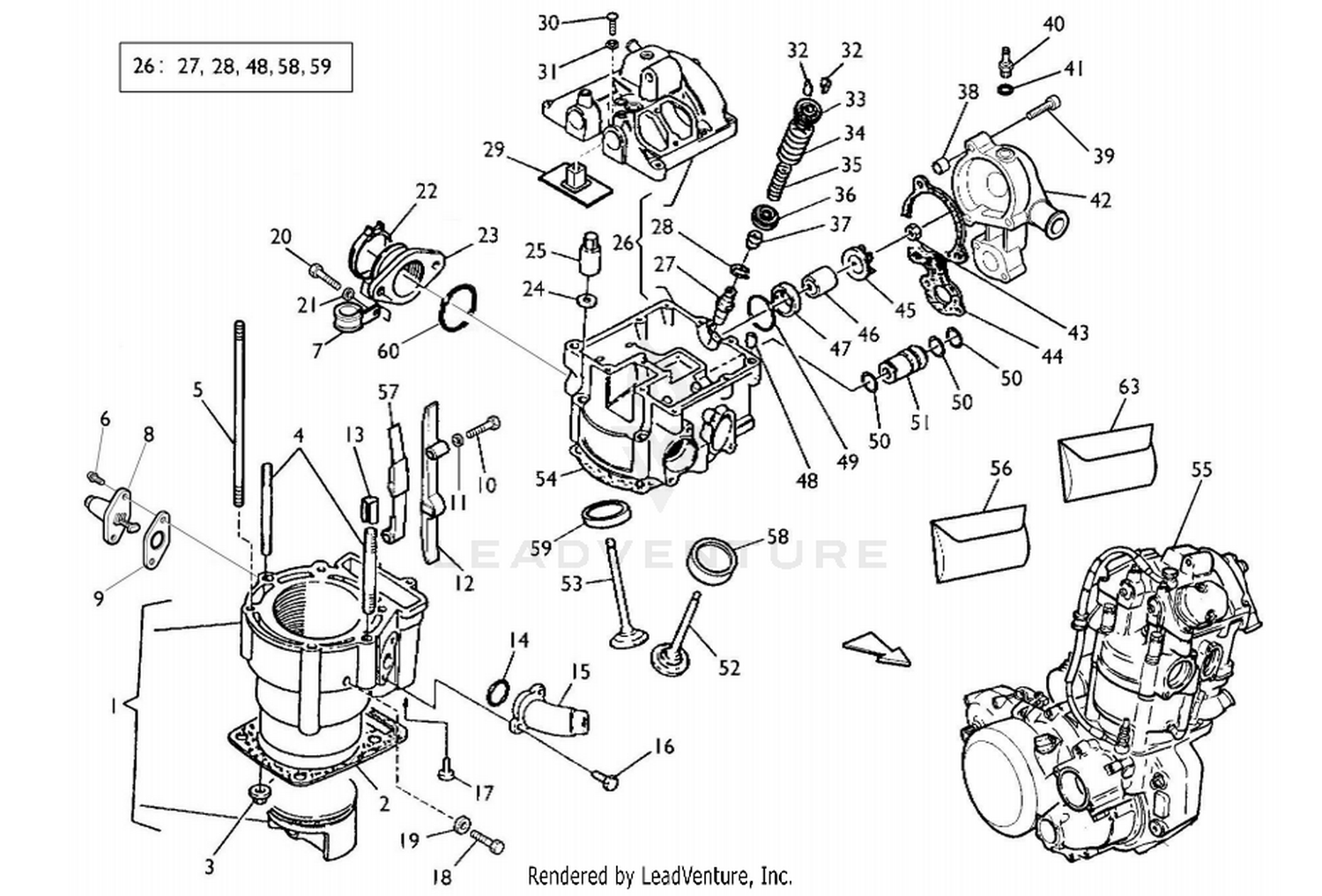Cylinder Head, Cylinder