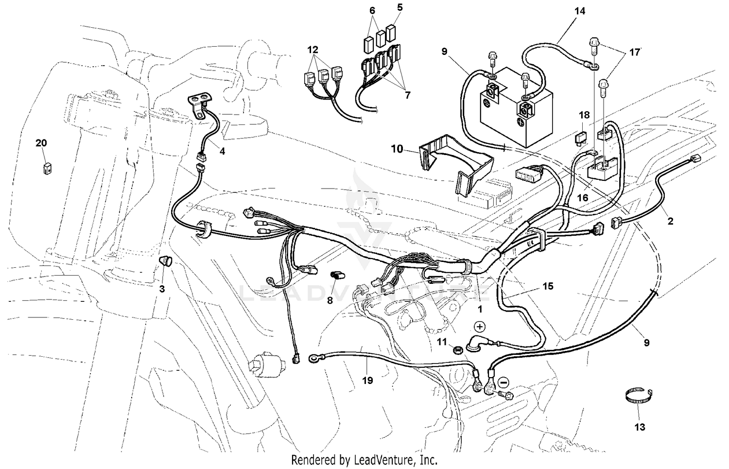 Main Wiring Harness, Electrical Parts
