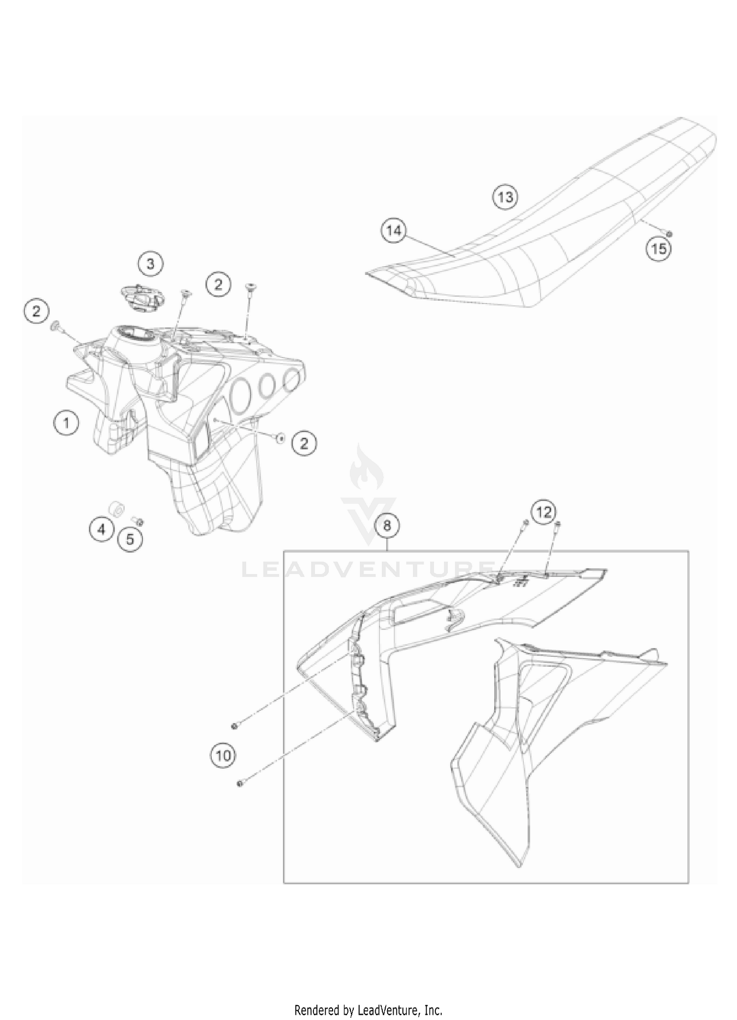 TANK, SEAT