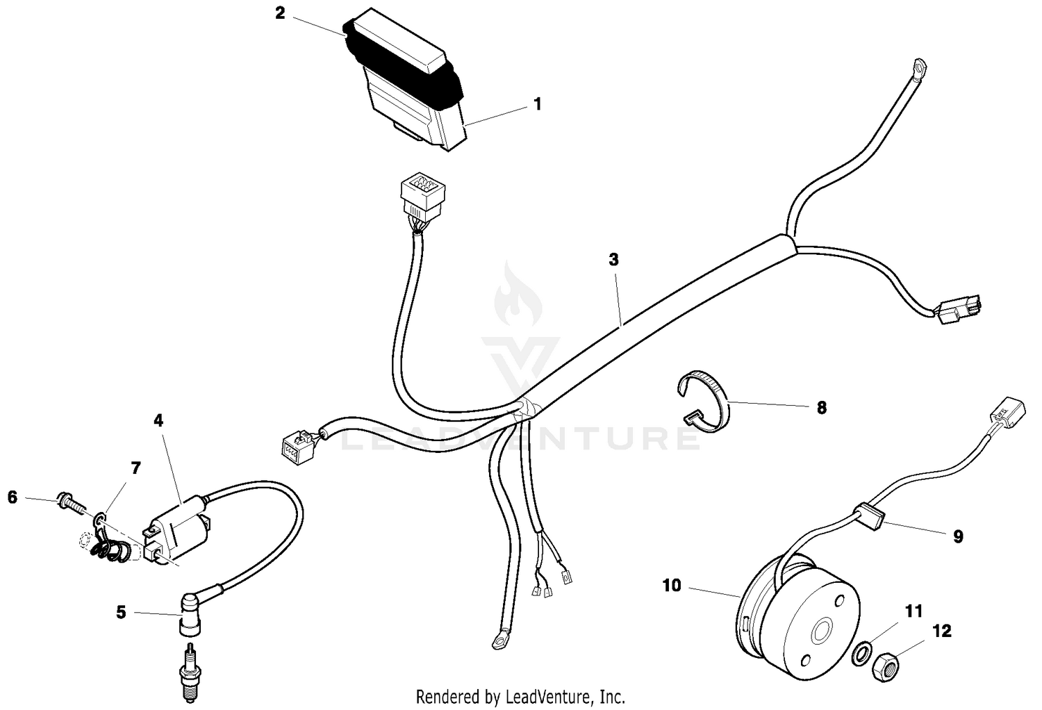 Main Wiring Harness, Electrical Parts