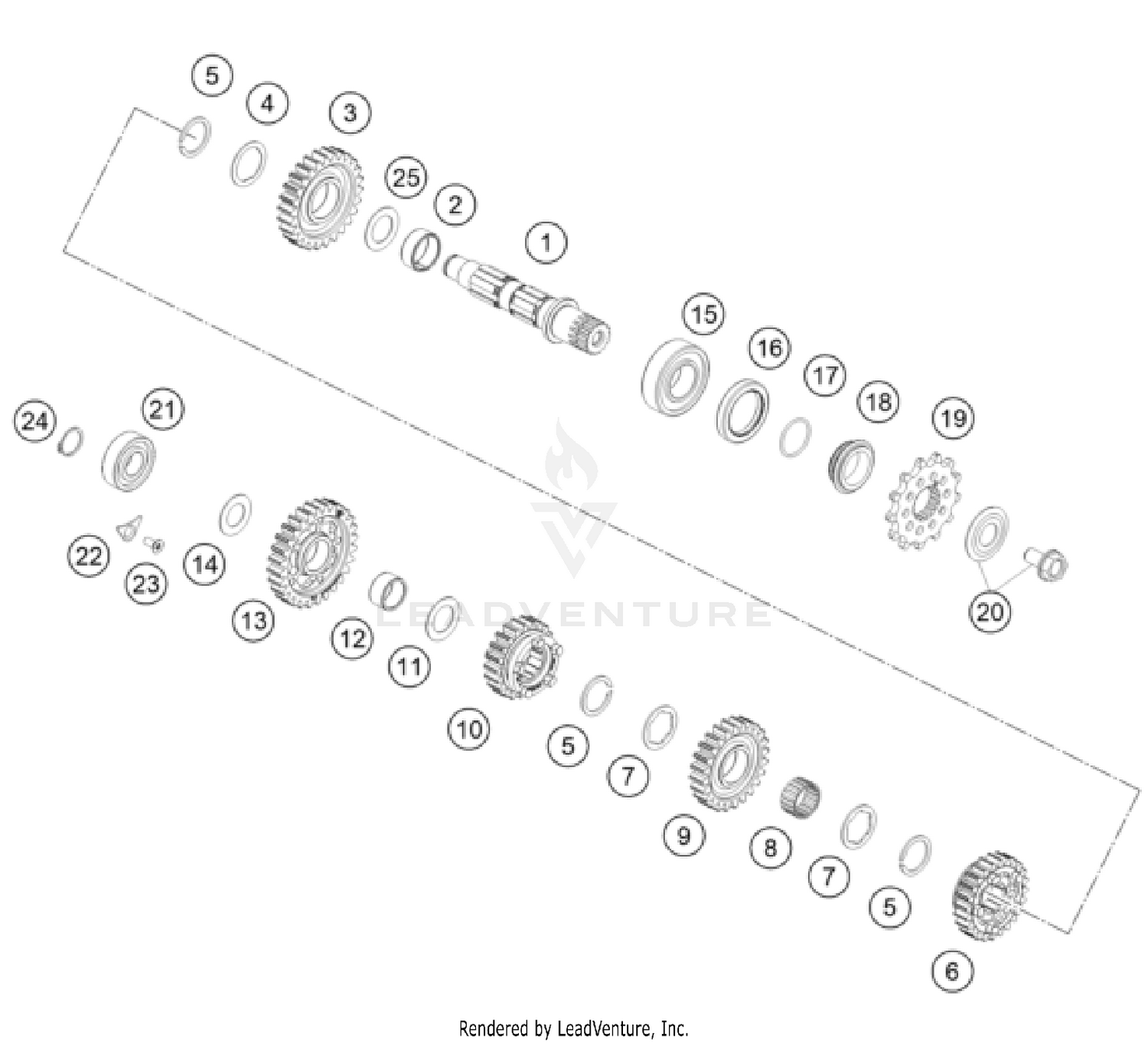 TRANSMISSION II - COUNTERSHAFT