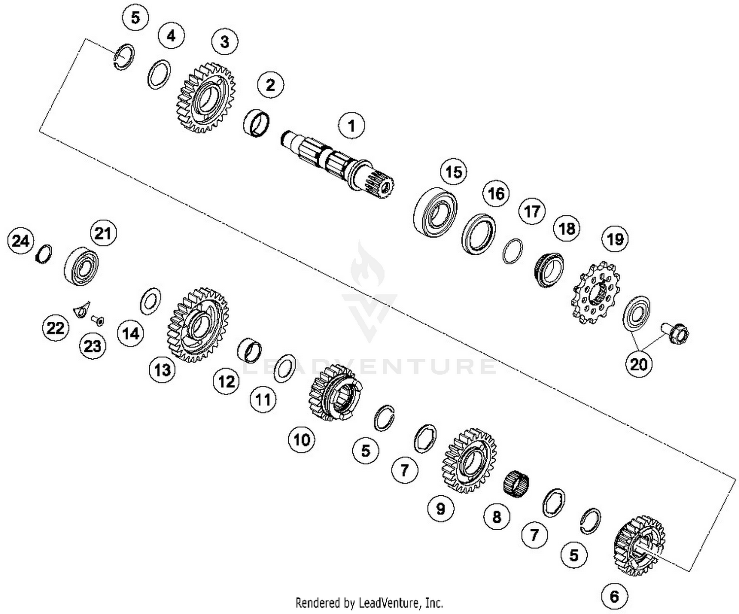 TRANSMISSIONII - COUNTERSHAFT