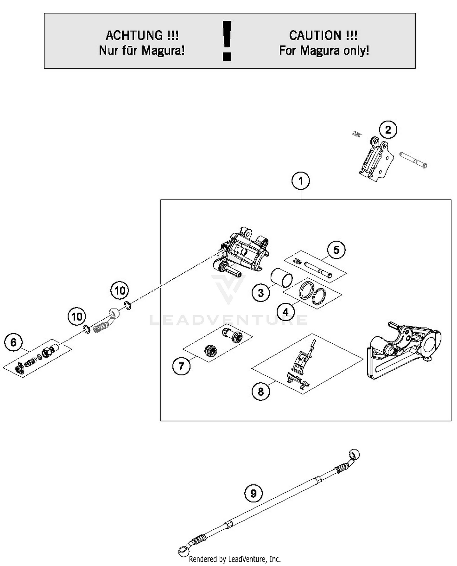 REAR BRAKE CALIPER