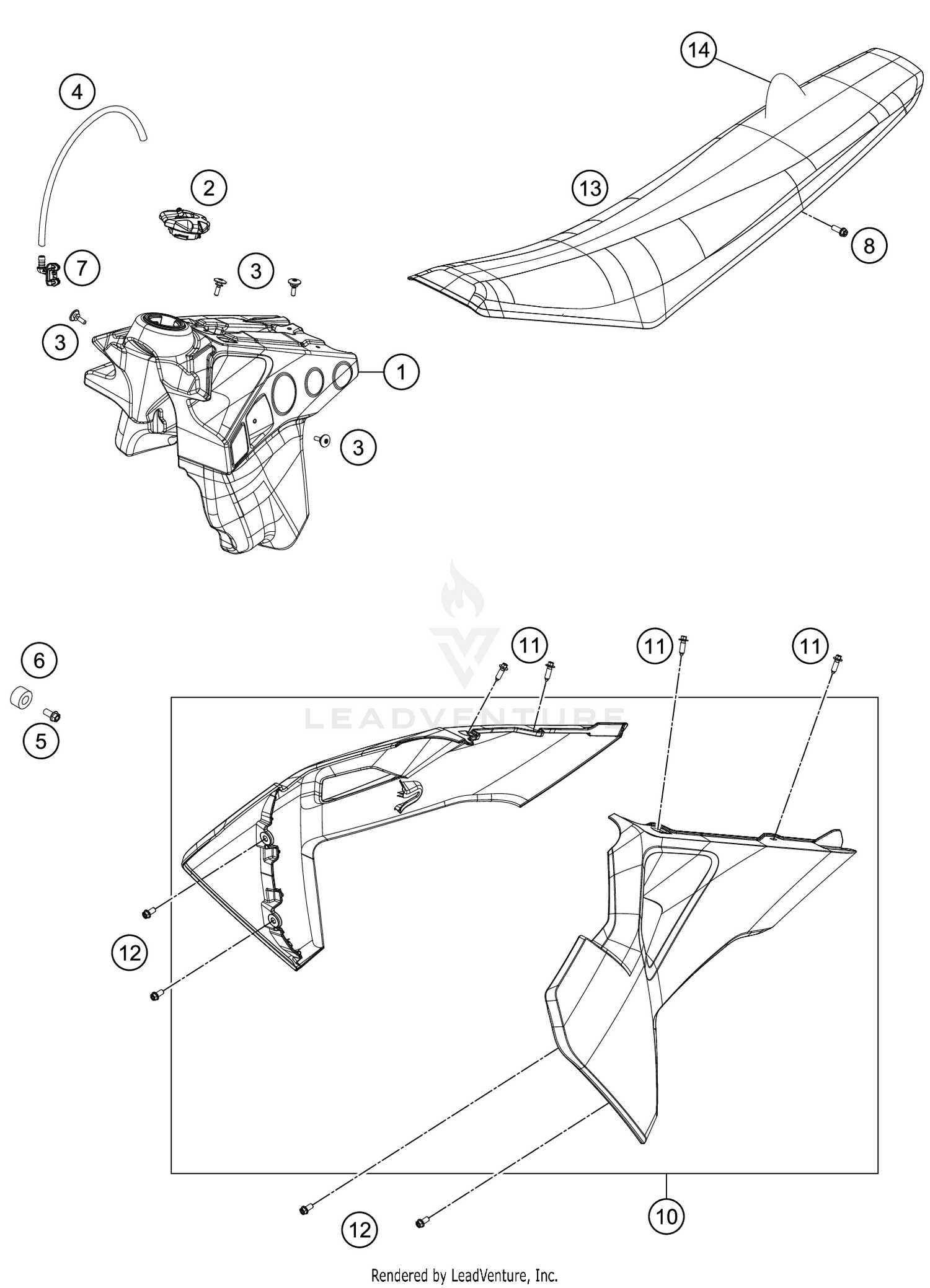 TANK, SEAT
