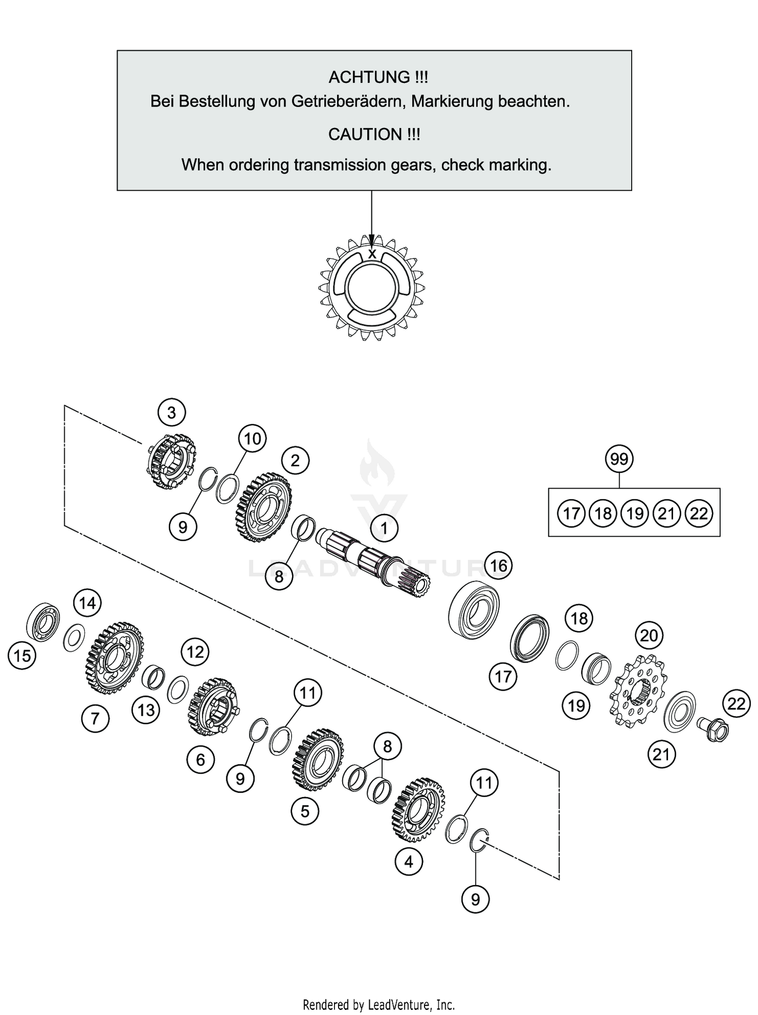 TRANSMISSION II - COUNTERSHAFT