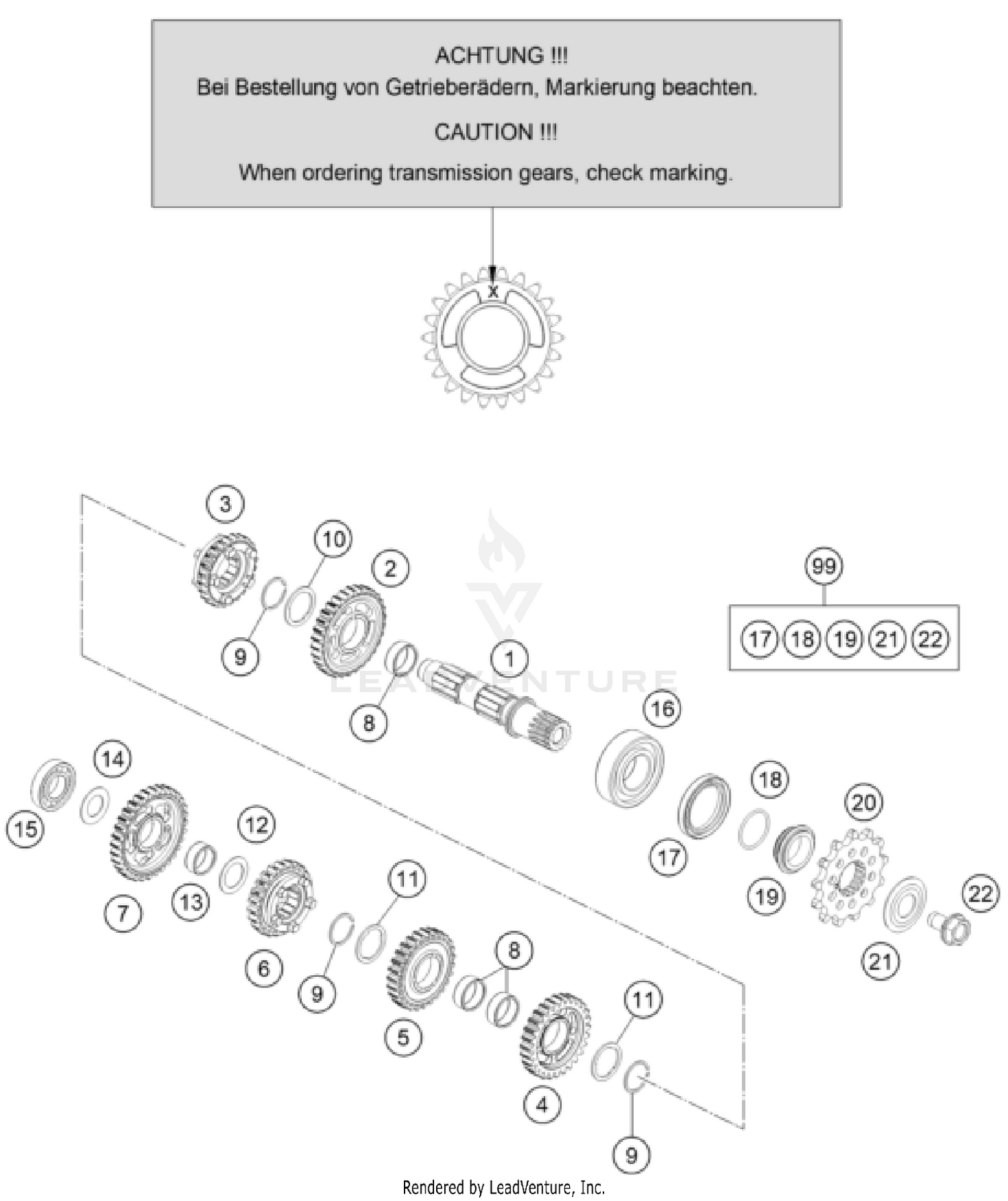 TRANSMISSION II - COUNTERSHAFT