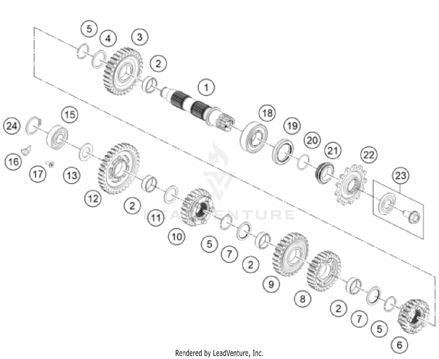 TRANSMISSION II - COUNTERSHAFT