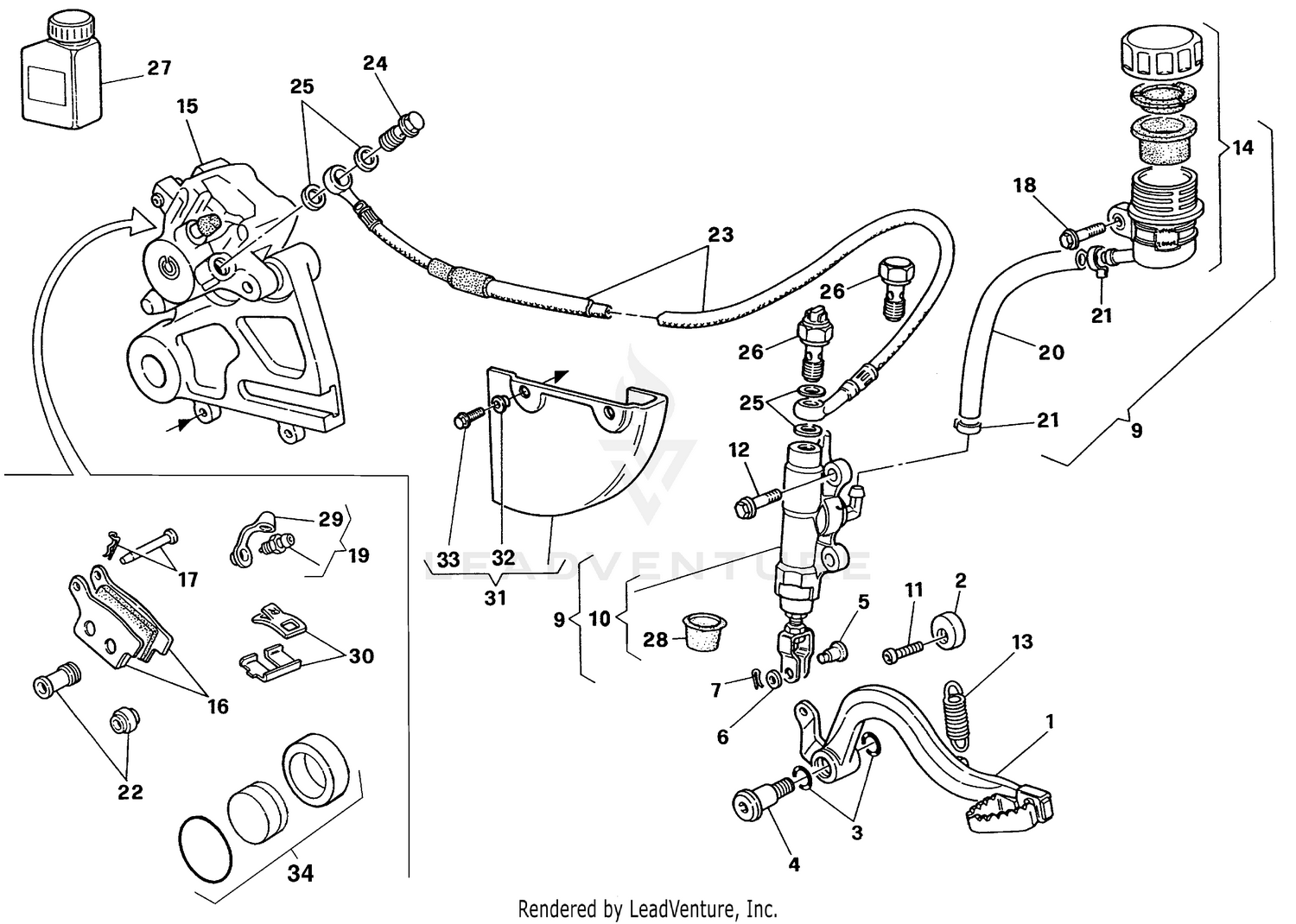 Rear Hydraulic Brake