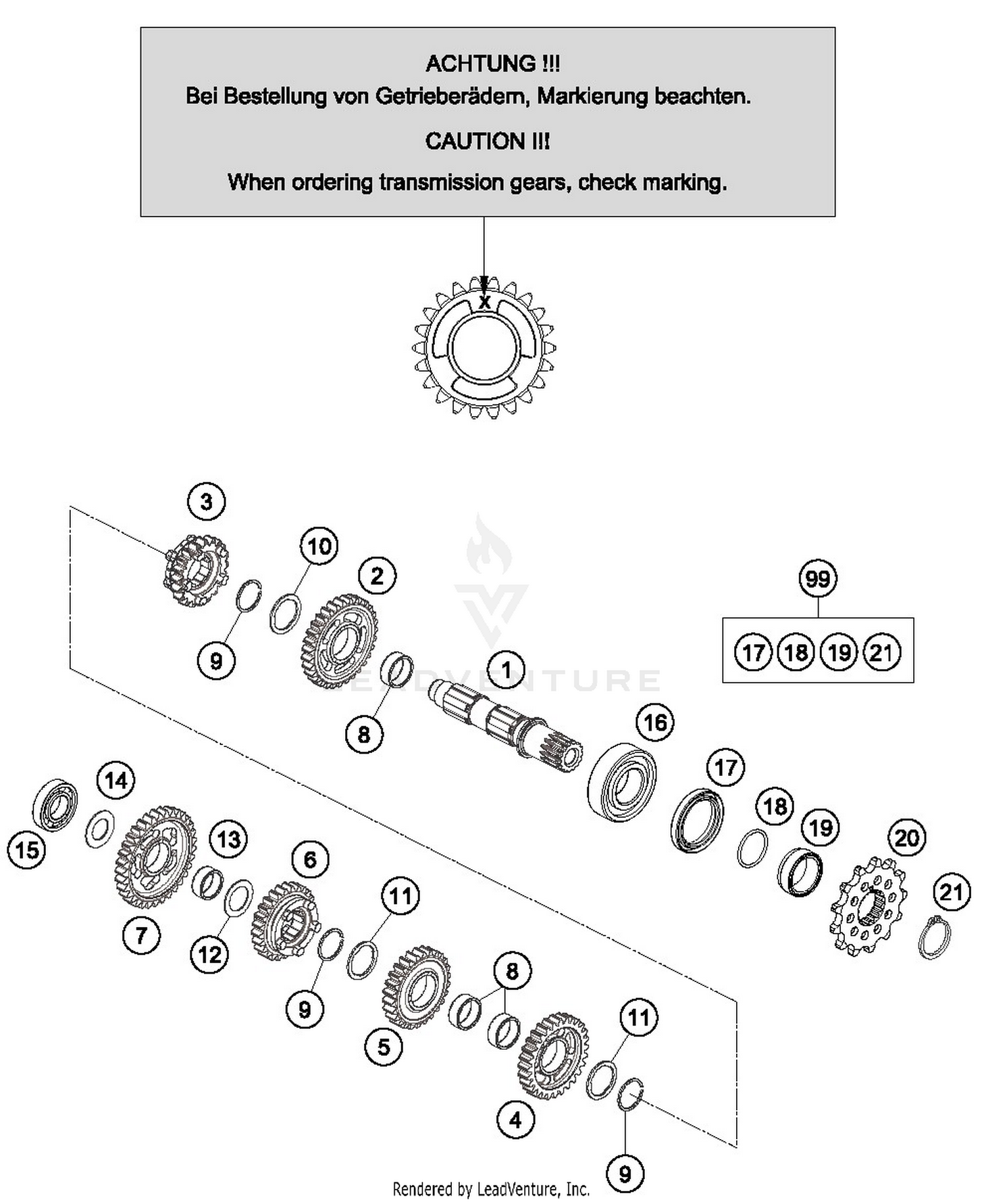 TRANSMISSIONII - COUNTERSHAFT