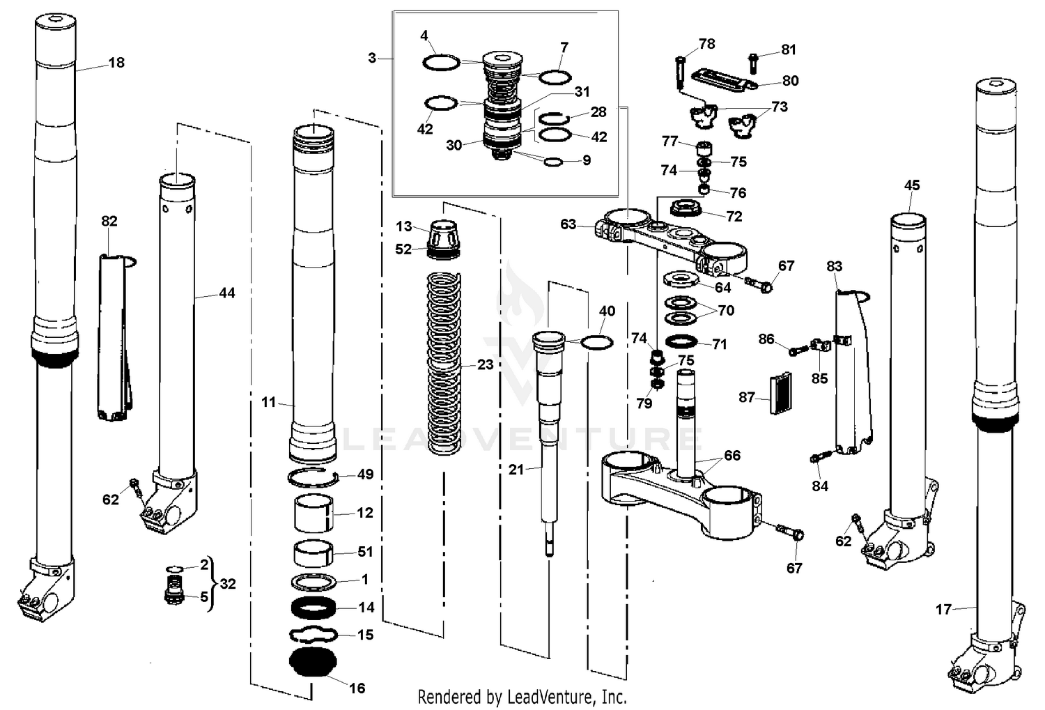 Front Fork Assembly