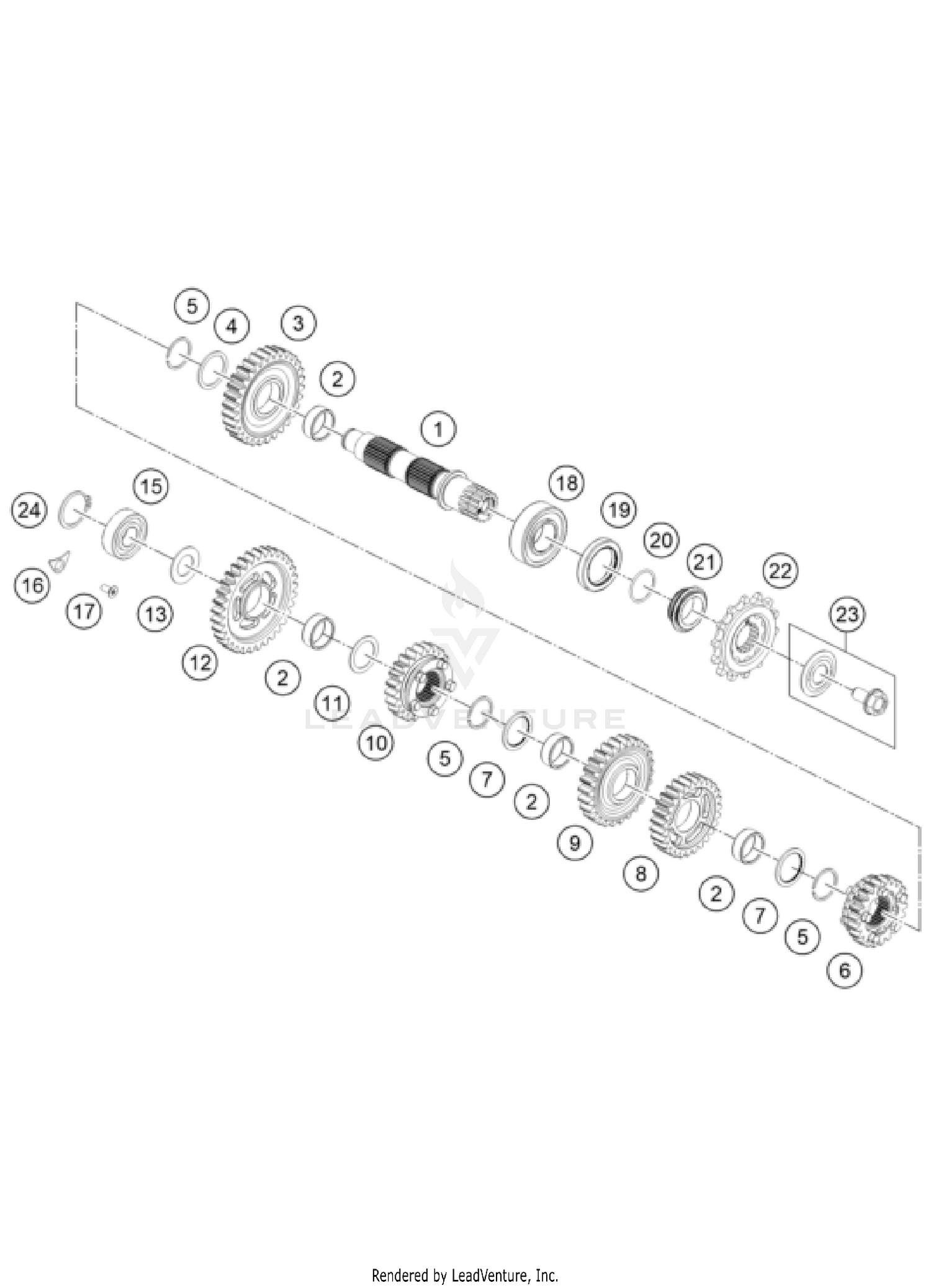 TRANSMISSION II - COUNTERSHAFT