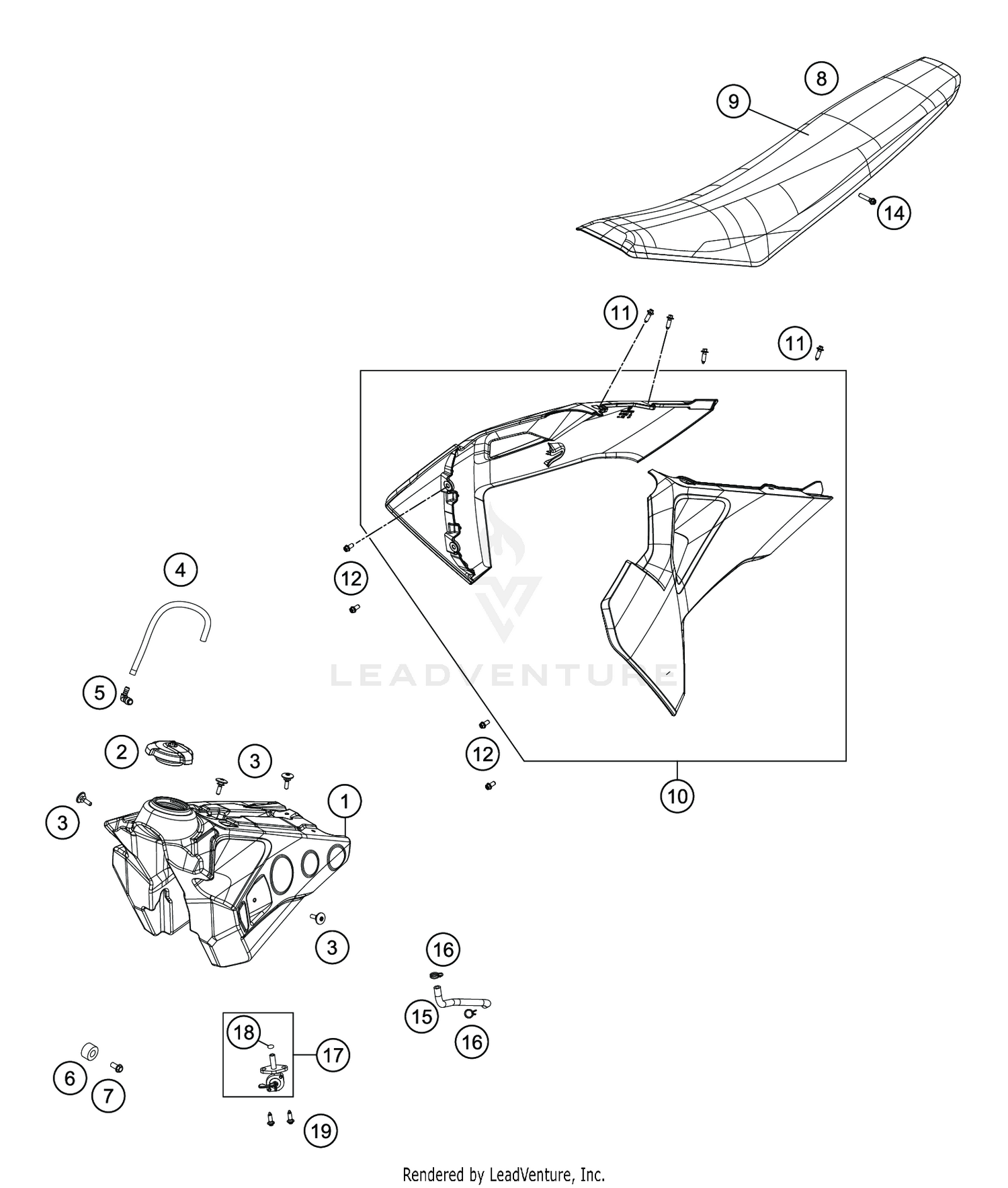 TANK, SEAT