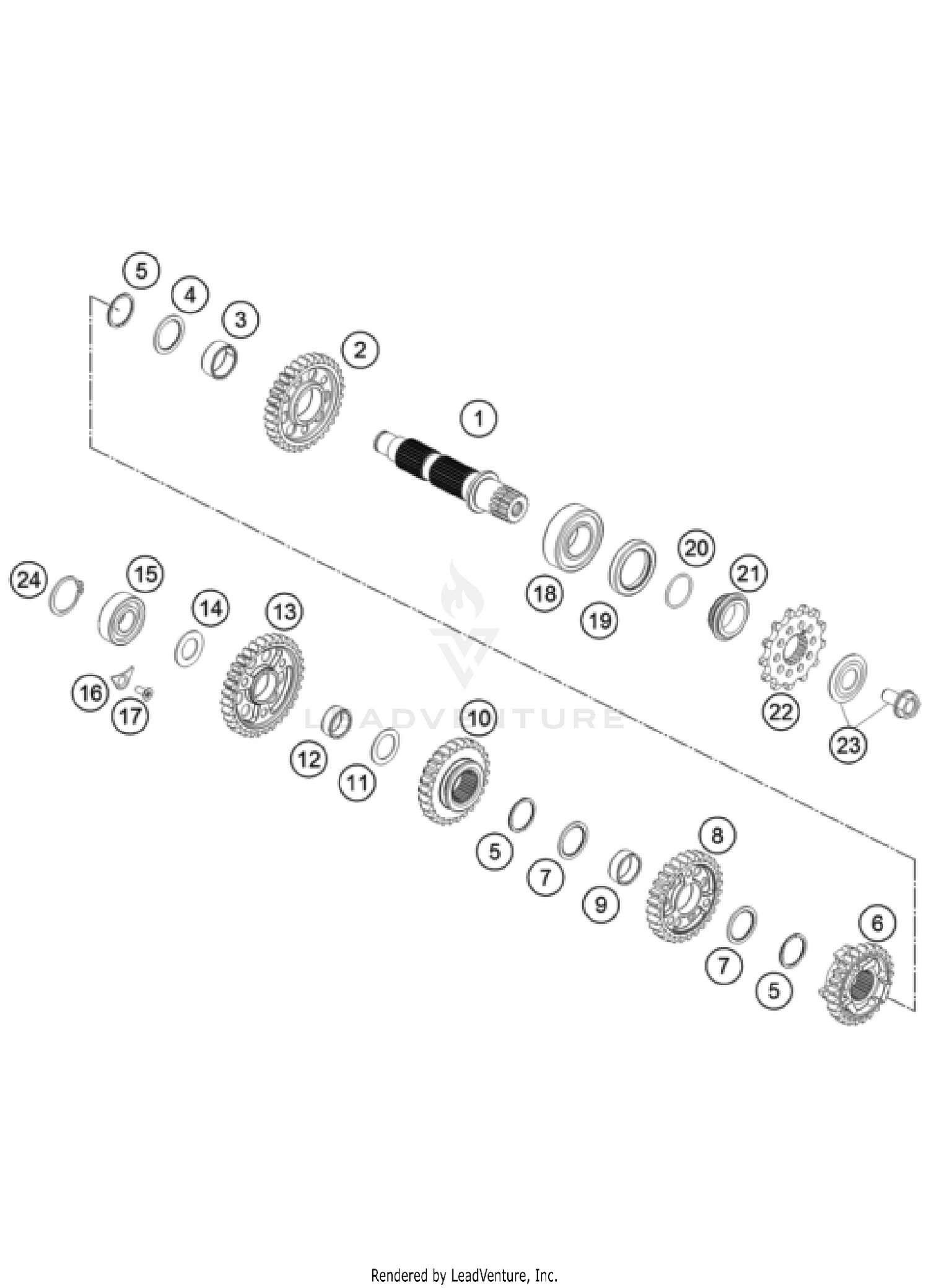 TRANSMISSION II - COUNTERSHAFT