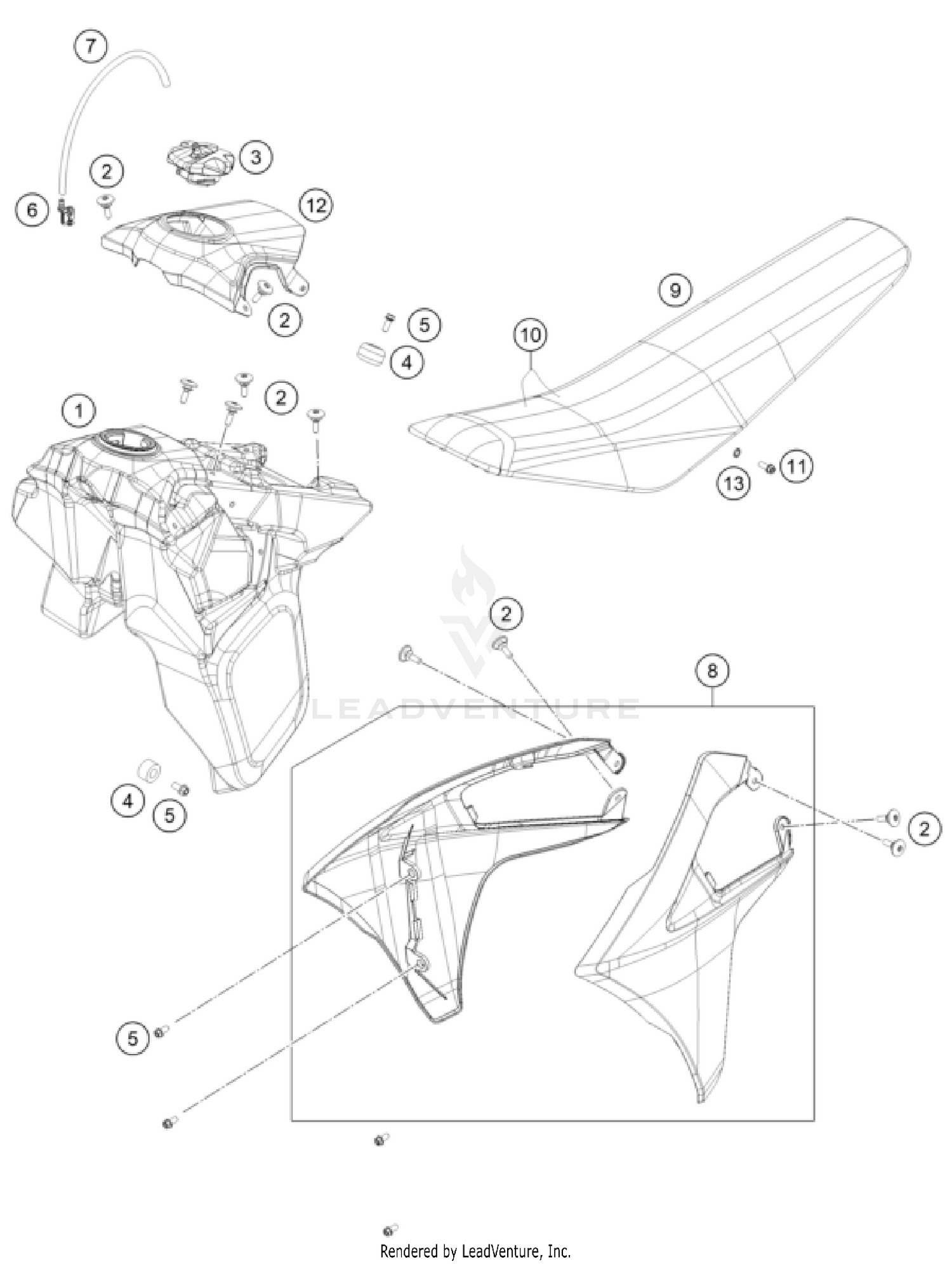 TANK, SEAT
