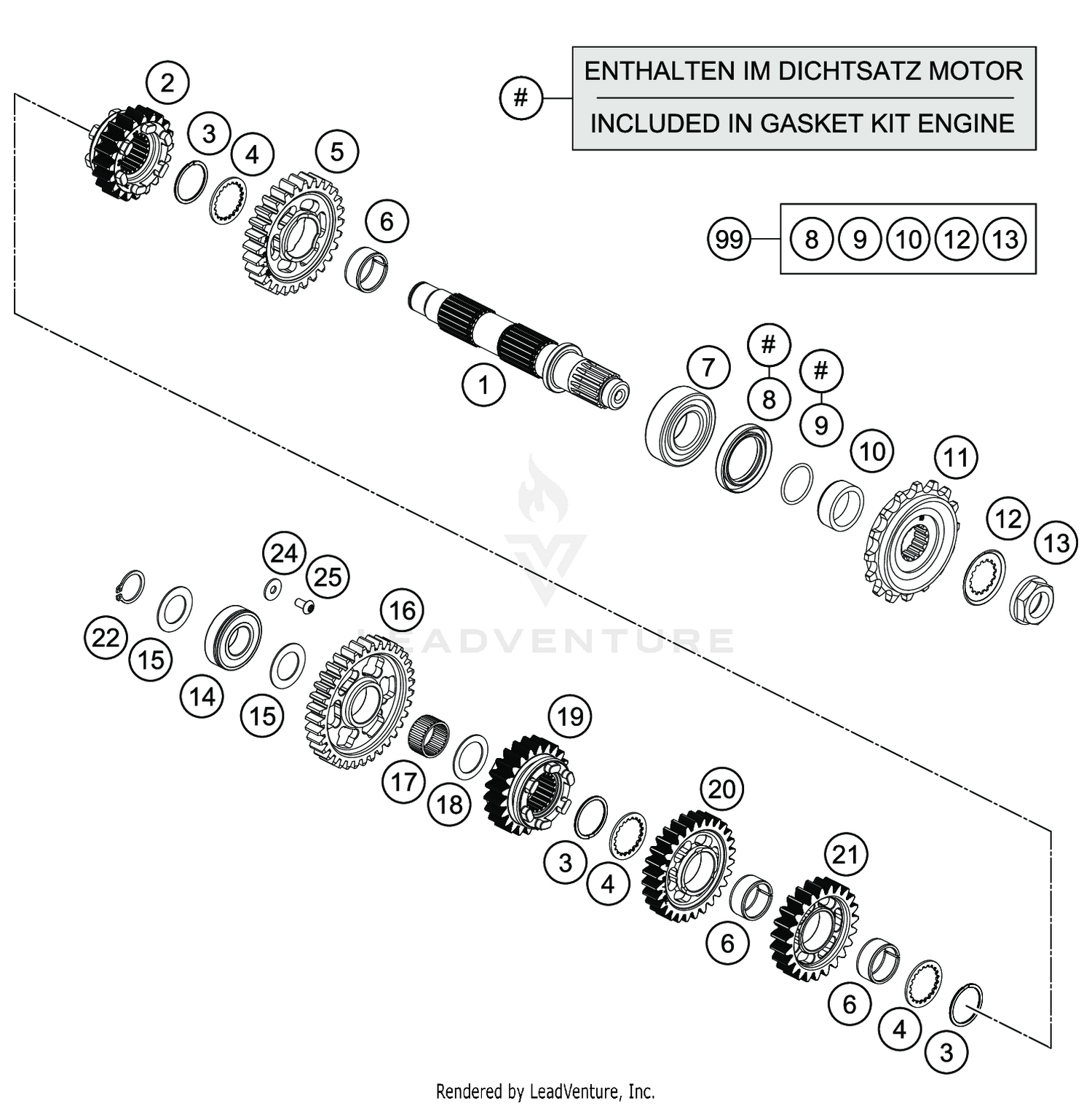 TRANSMISSION II - COUNTERSHAFT