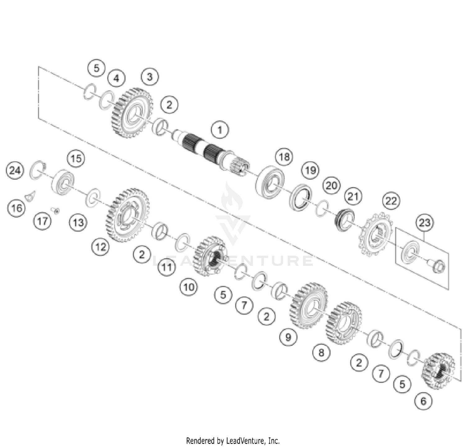 TRANSMISSION II - COUNTERSHAFT