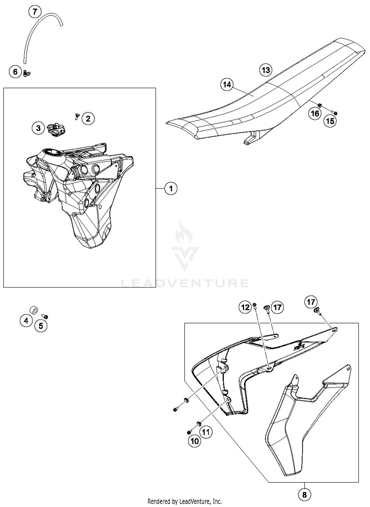 TANK, SEAT