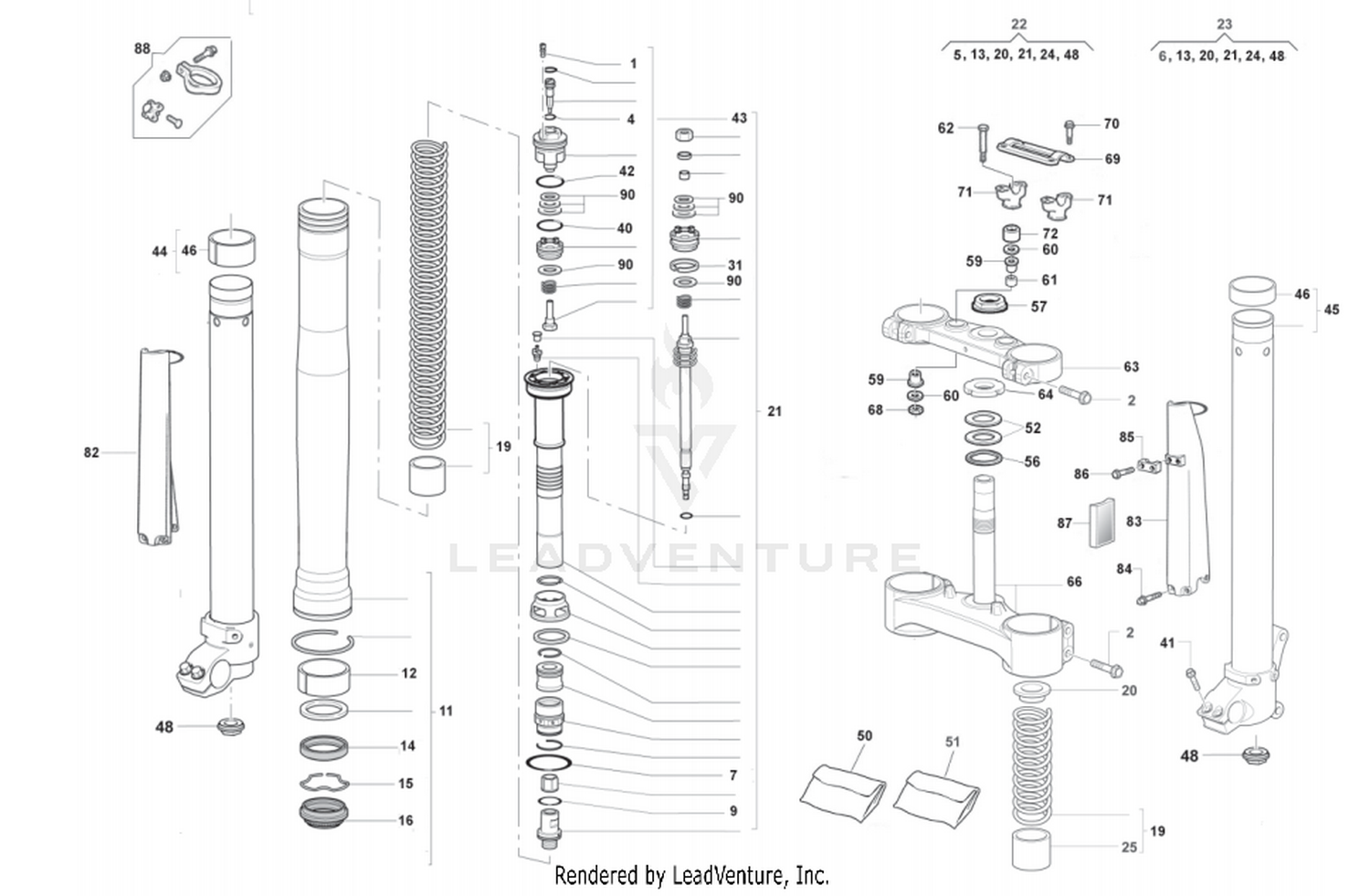 Front Fork Assembly