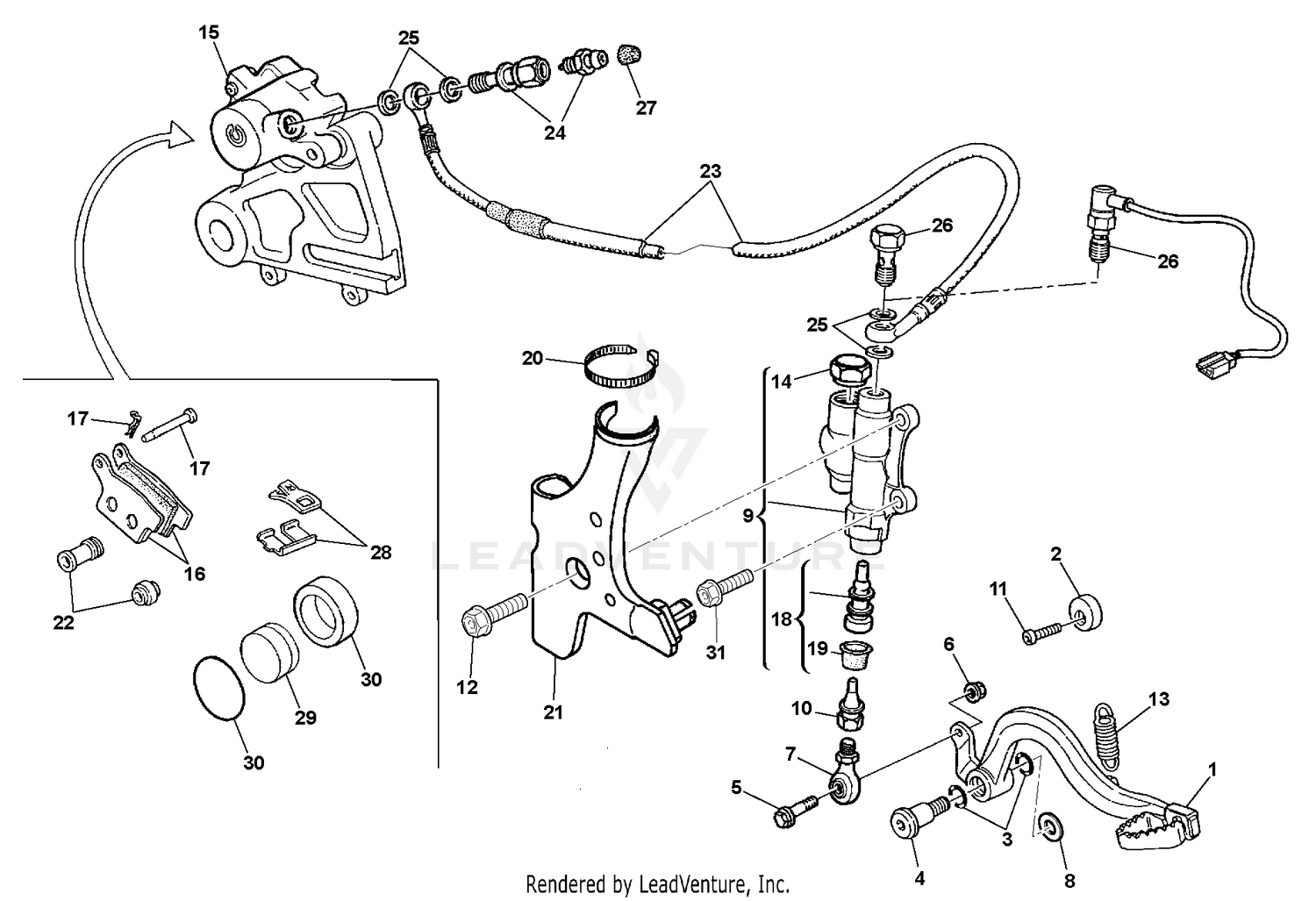 Rear Hydraulic Brake