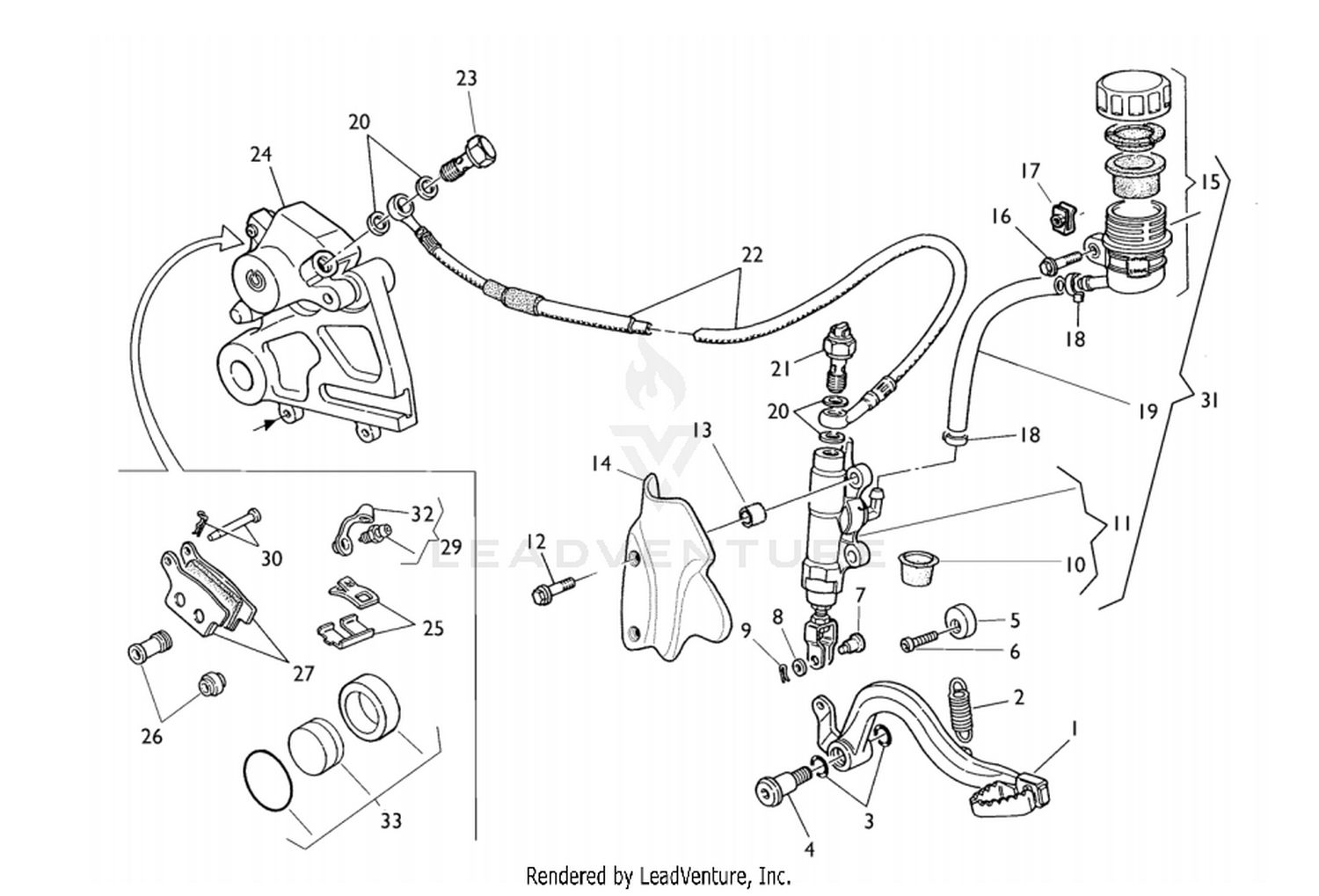 Rear Hydraulic Brake