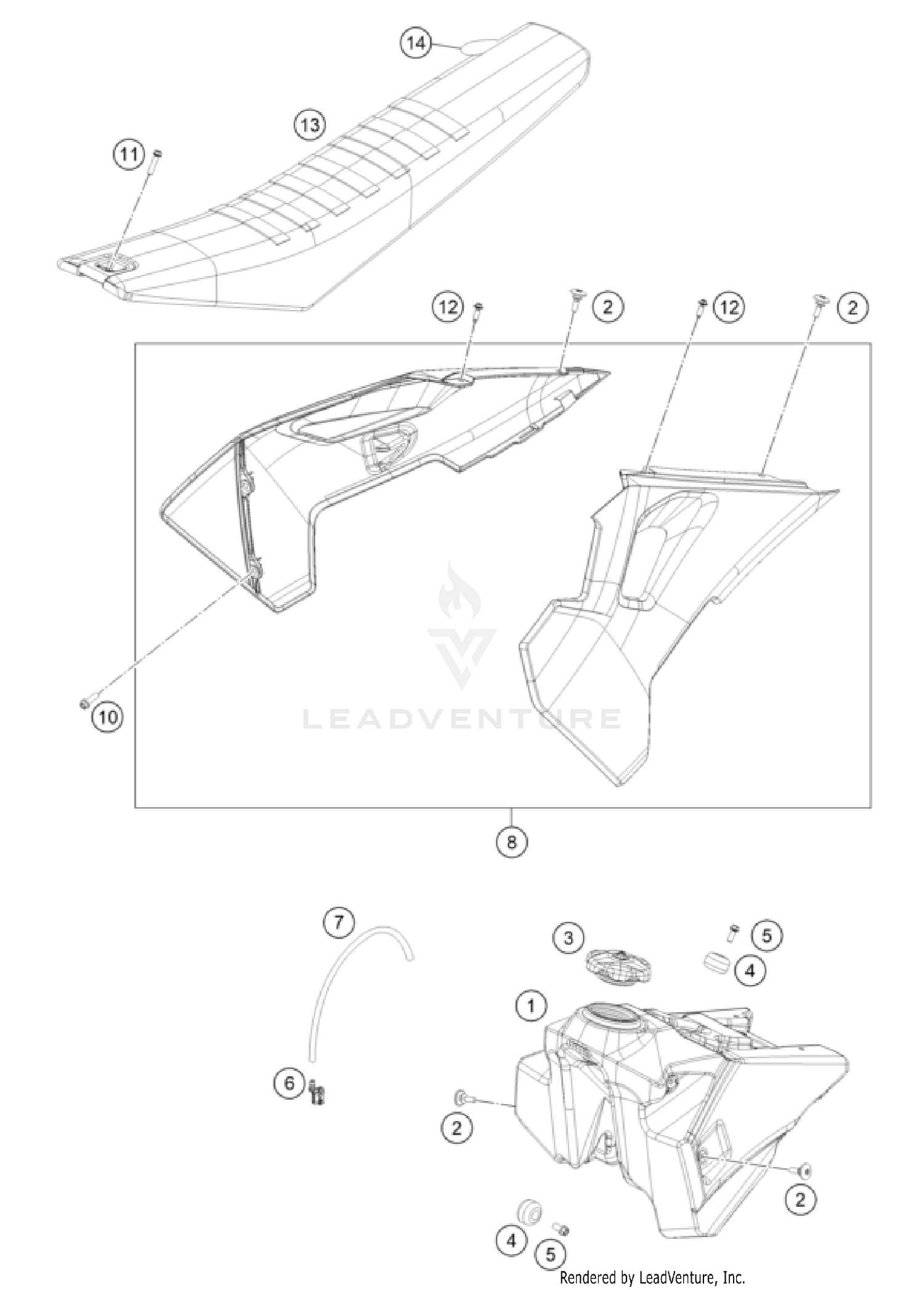TANK, SEAT