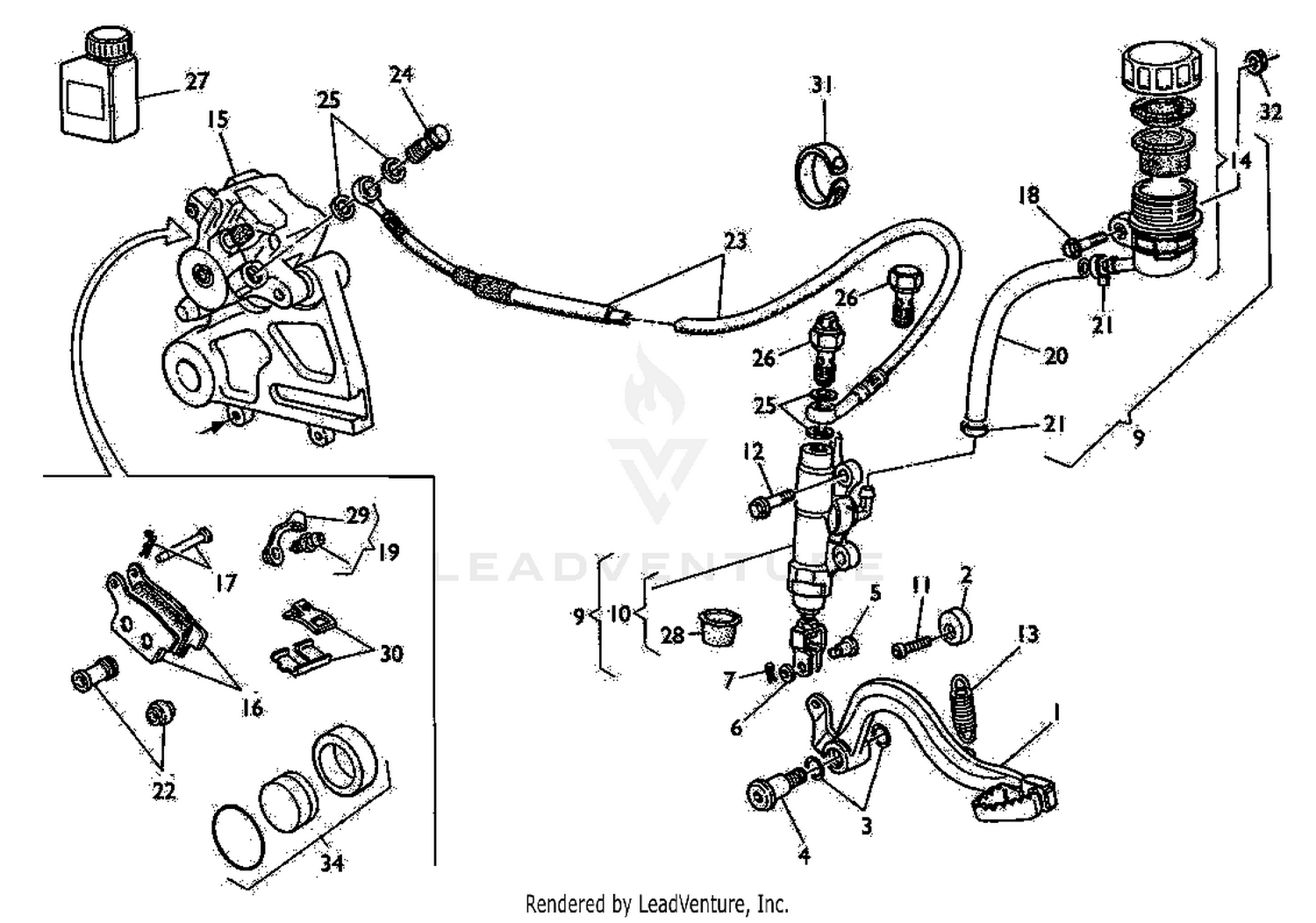 Rear Hydraulic Brake