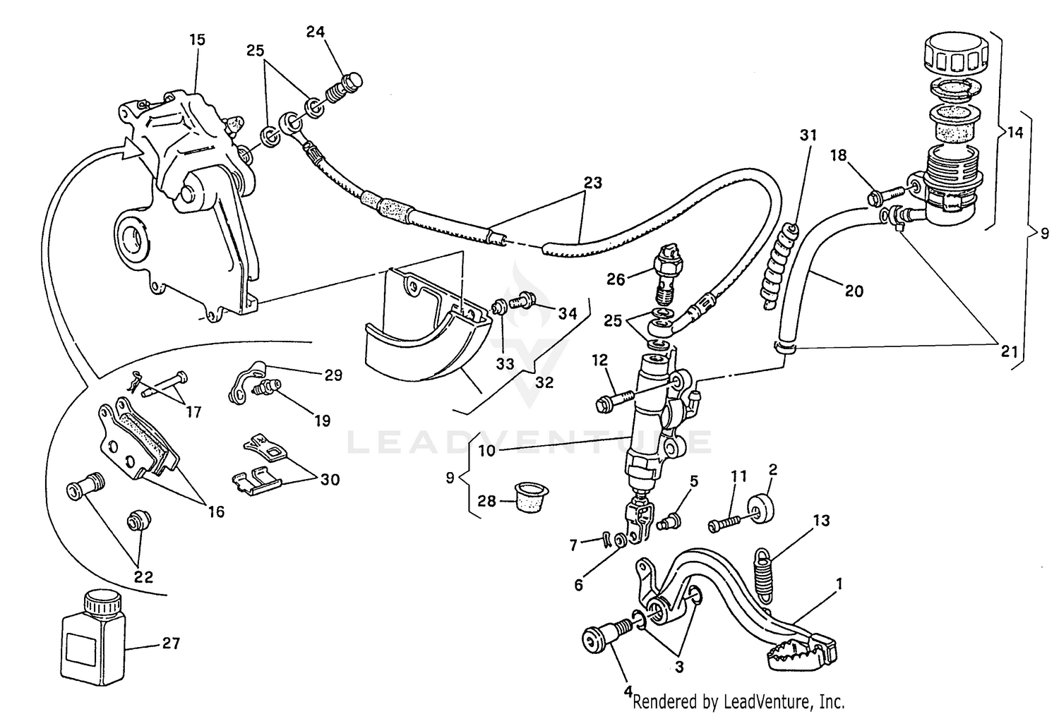 Rear Hydraulic Brake