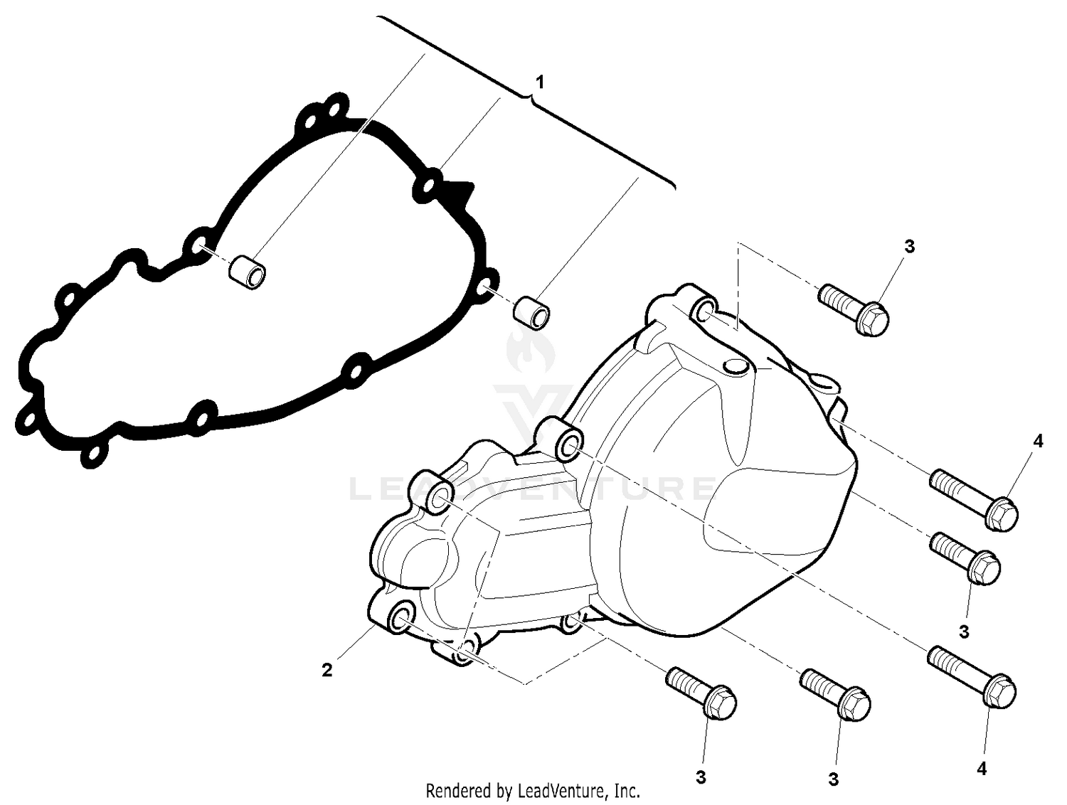 L.H. Half crankcase Covers