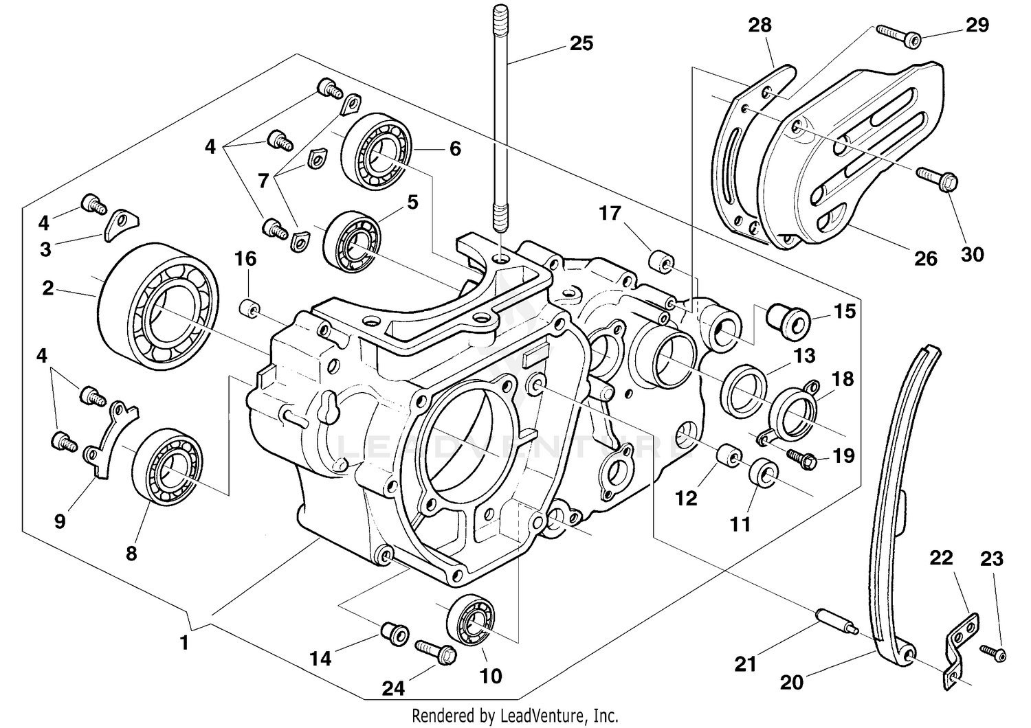 L.H. Half Crankcase