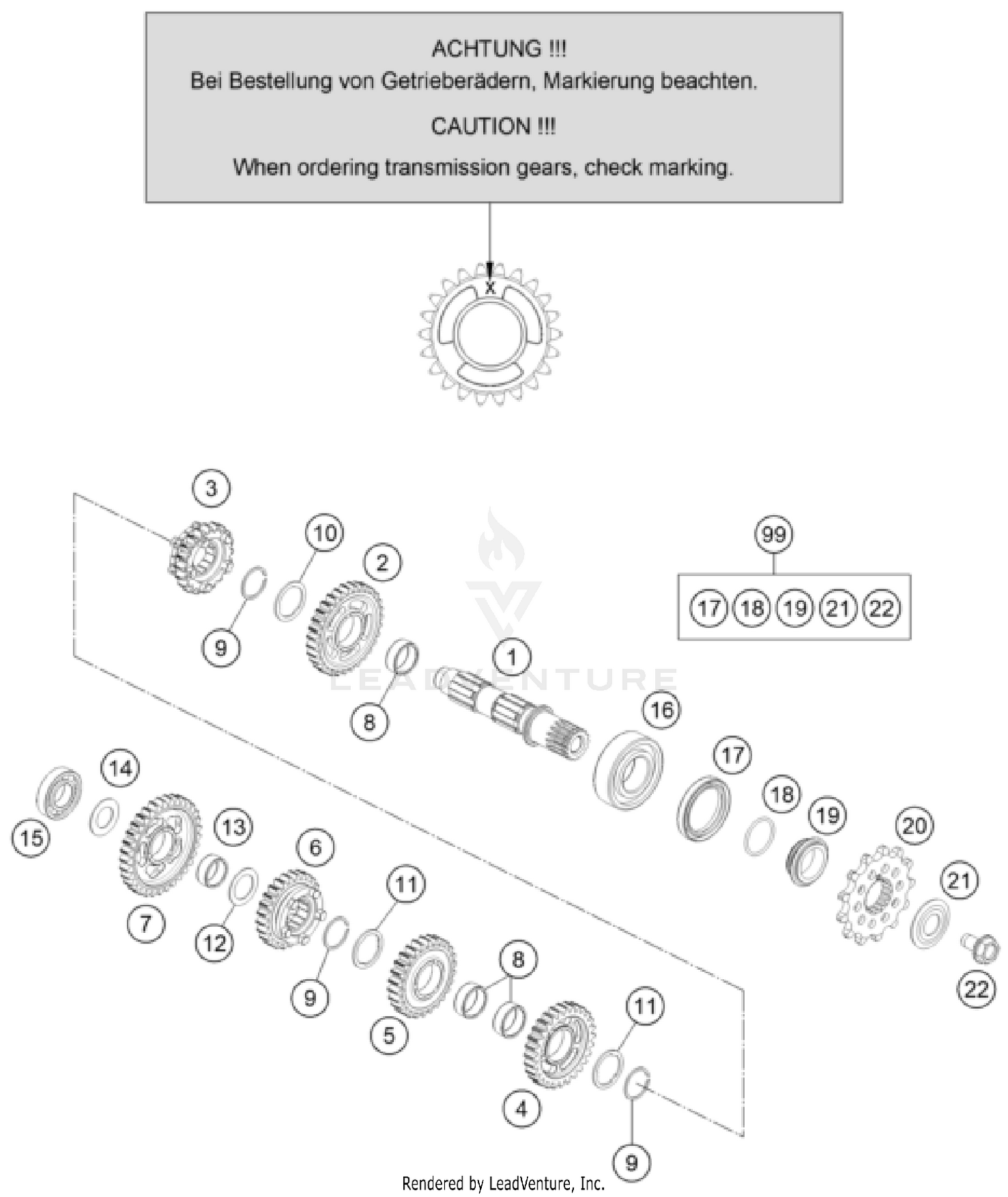 TRANSMISSION II - COUNTERSHAFT
