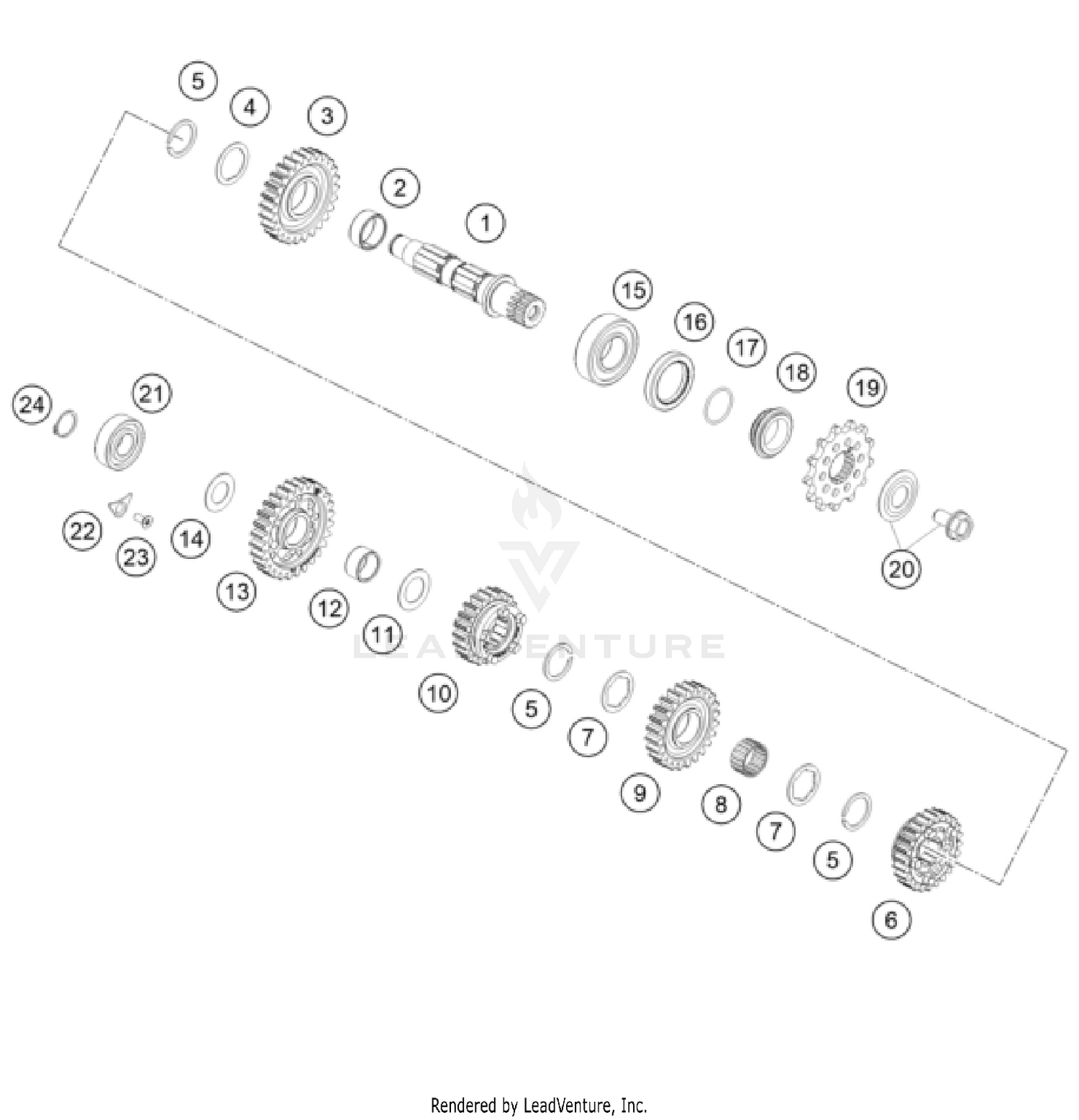 TRANSMISSION II - COUNTERSHAFT